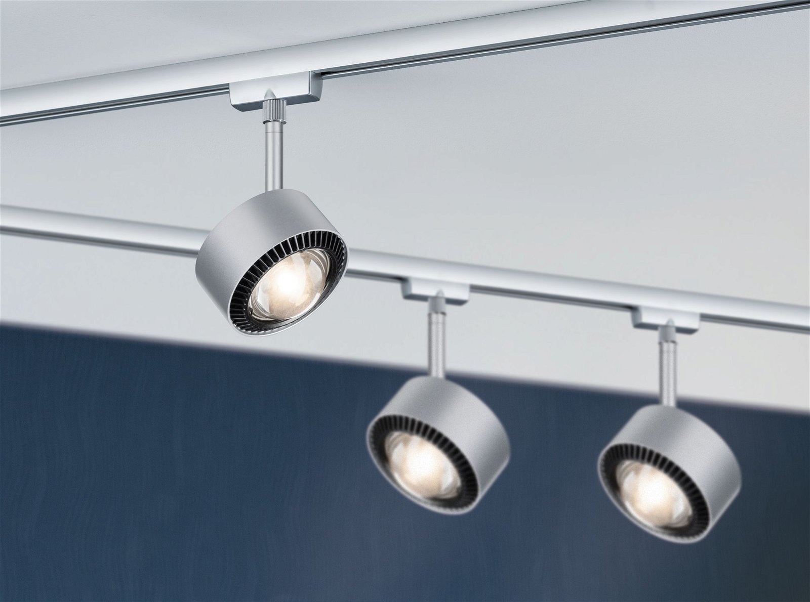 Paulmann Schienensystem-Leuchten »URail Schienenspot Aldan 498lm 8W 2700K 230V Schwarz matt, Chrom«, Einzelspot, dimmbar