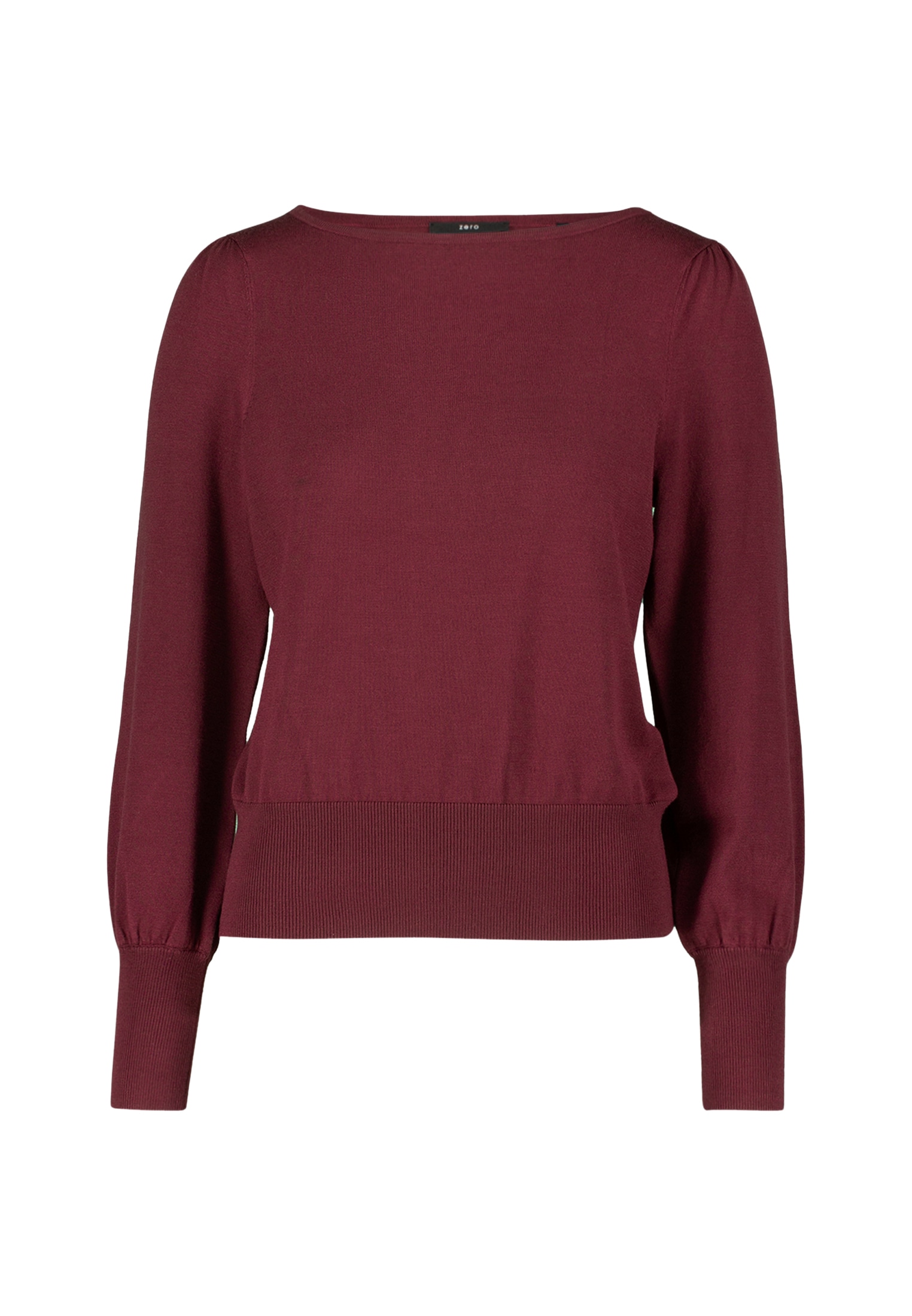 Zero Strickpullover »zero Damen Strickpullover mit Ballonärmeln«, (1 tlg.), Plain/ohne Details
