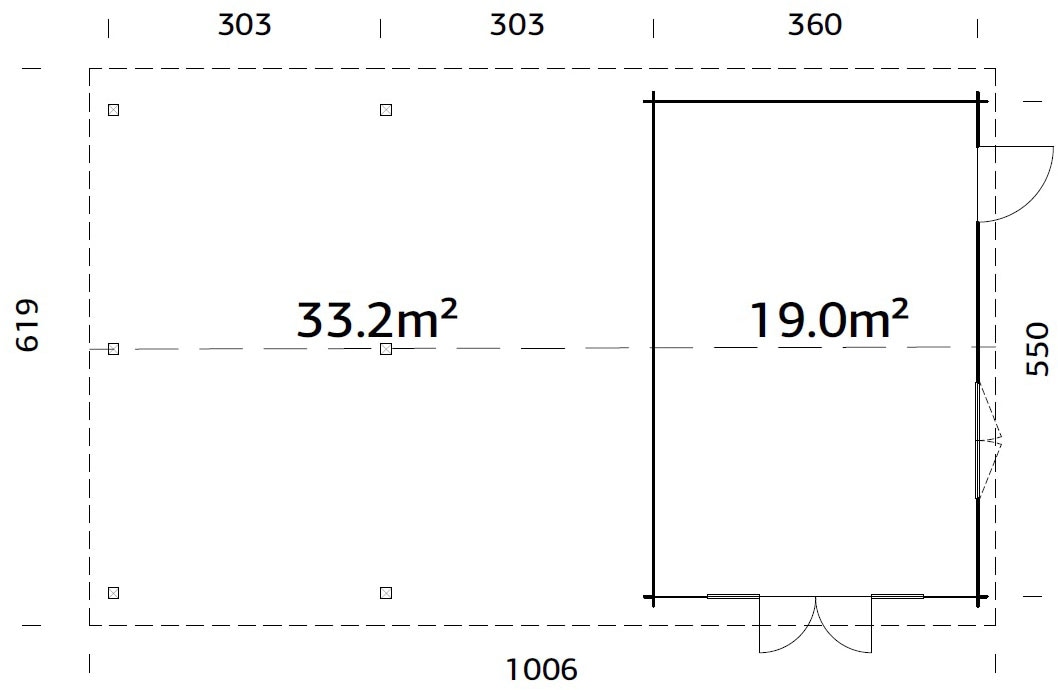 Palmako Gartenhaus »Irene« verschiedene Farben