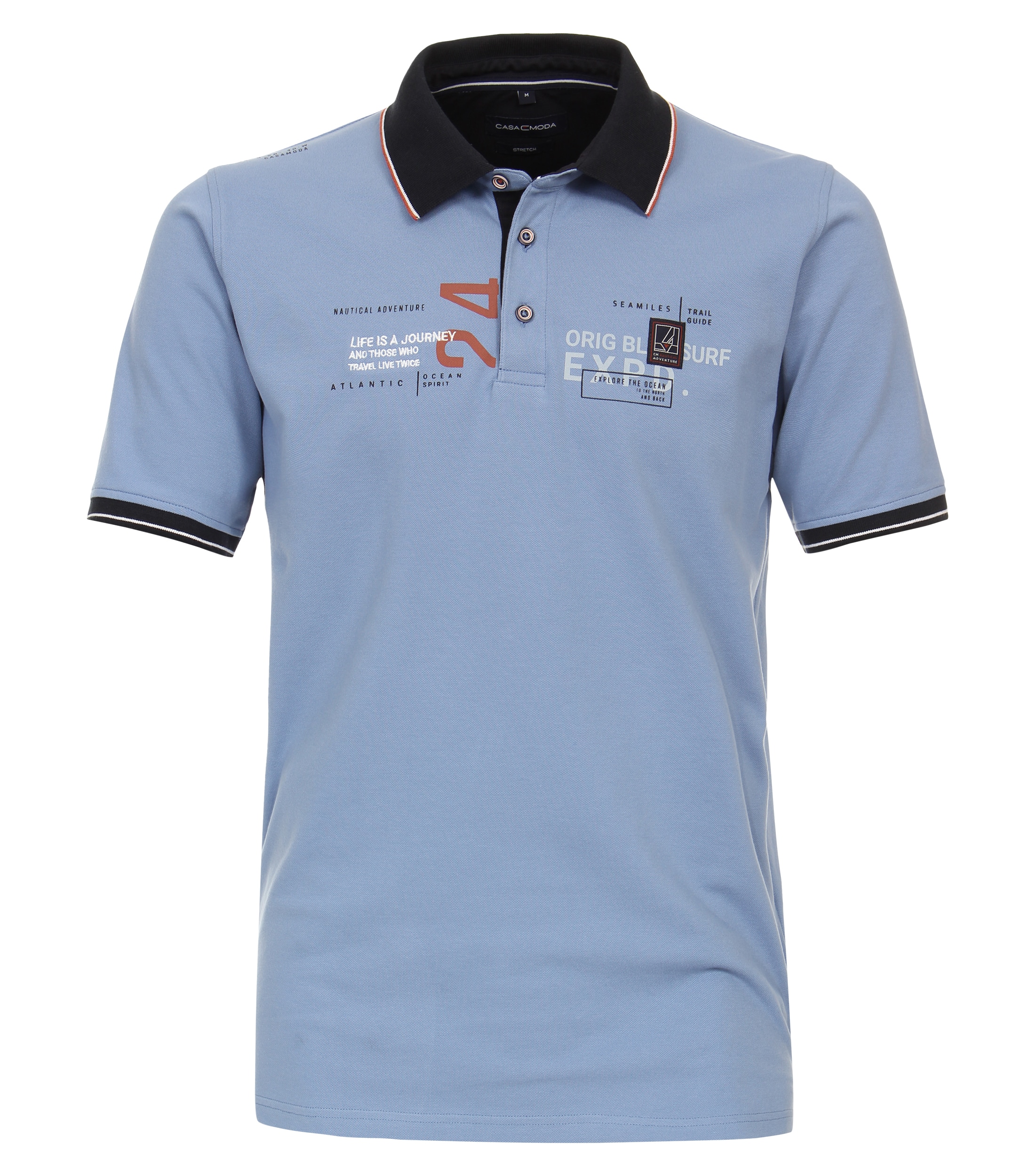 CASAMODA Poloshirt "CASAMODA Polo-Shirt uni" günstig online kaufen