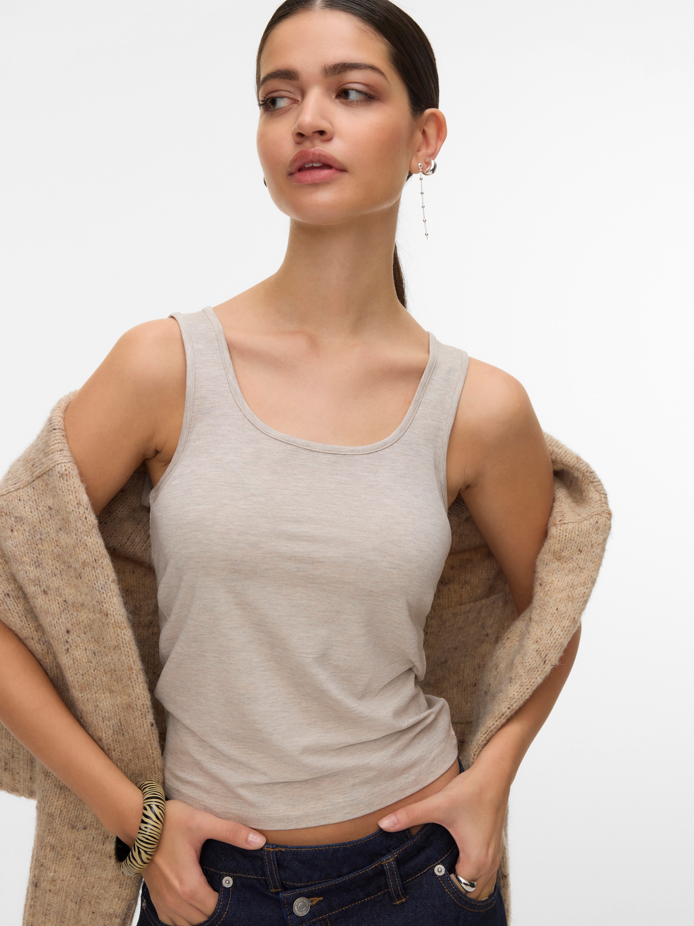 Vero Moda Tanktop "VMKYLIE SHORT TANK TOP JRS NOOS" günstig online kaufen