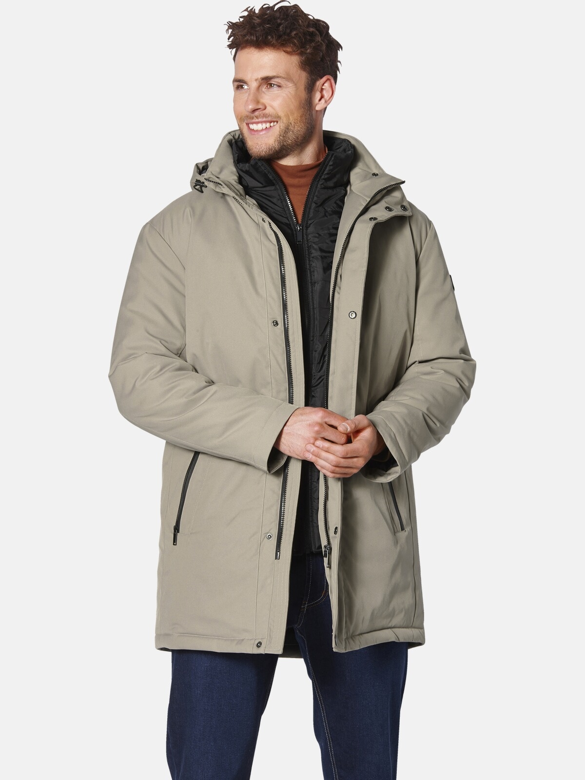 BABISTA Herren Parka "Parka MARSETULLI", beige, Gr. 50, Obermaterial: 100% Polyester COOLMAX PES(Coolmax)., Jacken