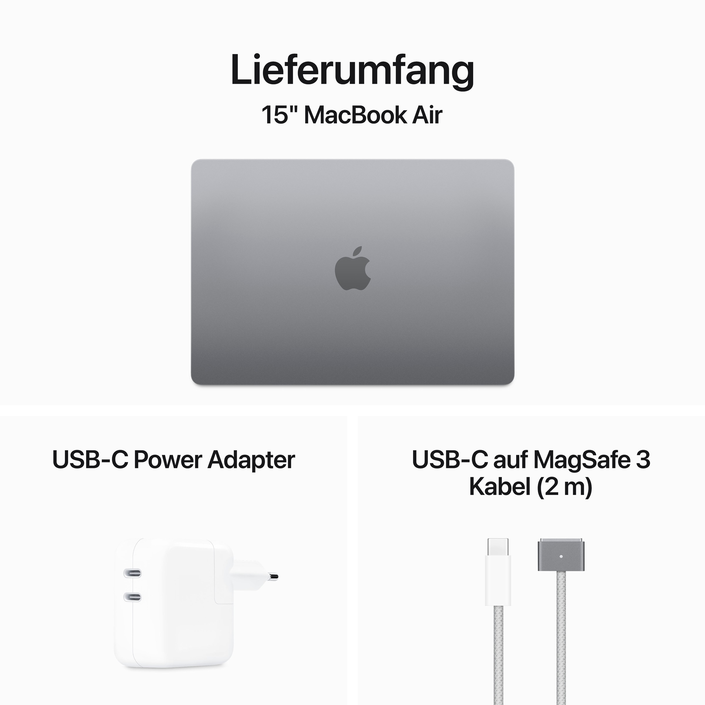 Apple Notebook »MacBook Air 15''«, 38,91 cm, / 15,3 Zoll, Apple, M3, 10-Core GPU, 1000 GB SSD