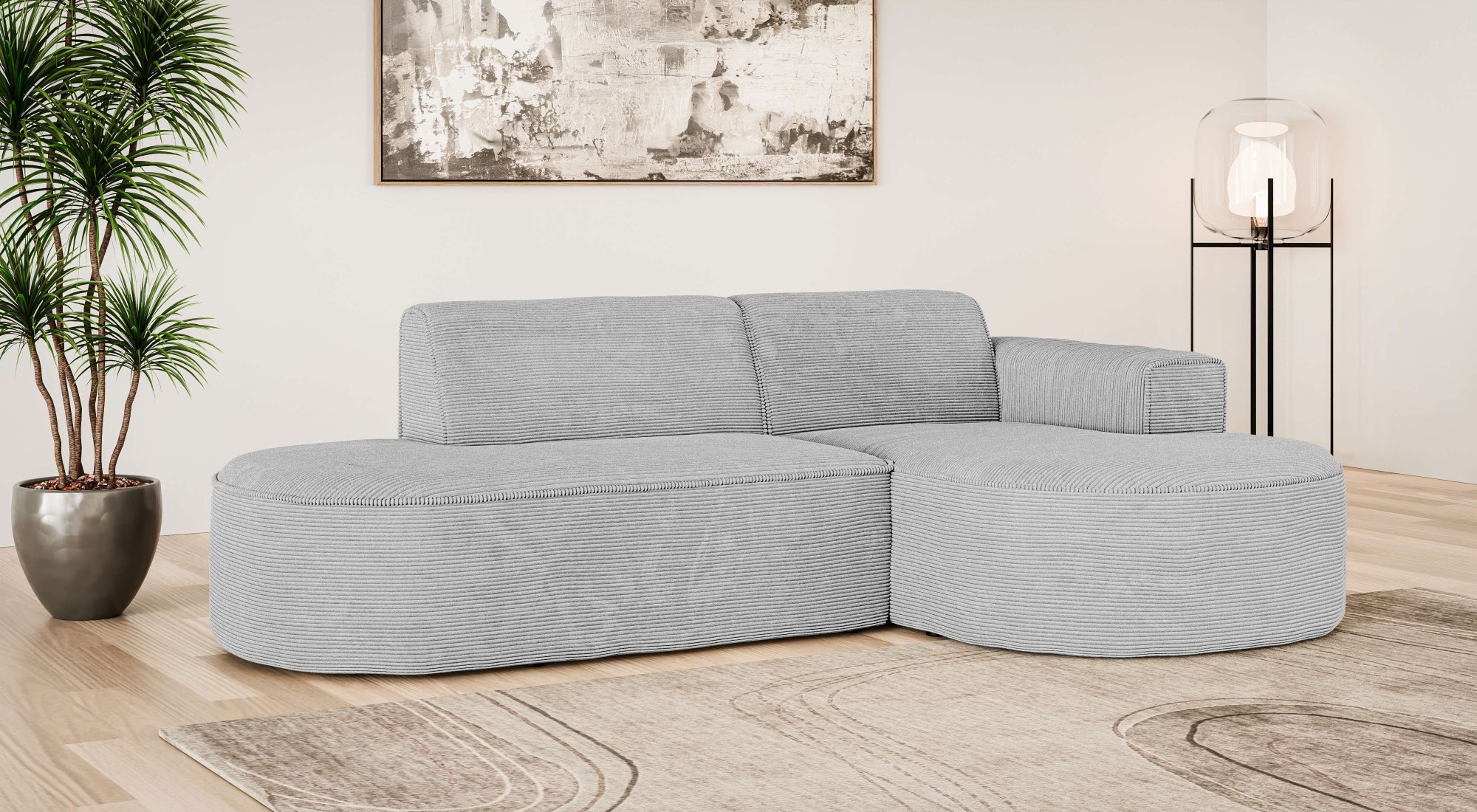 OTTO home Ecksofa "ADELLA XL Design-Sofa mit Recamiere rechts/links, 263/15 günstig online kaufen