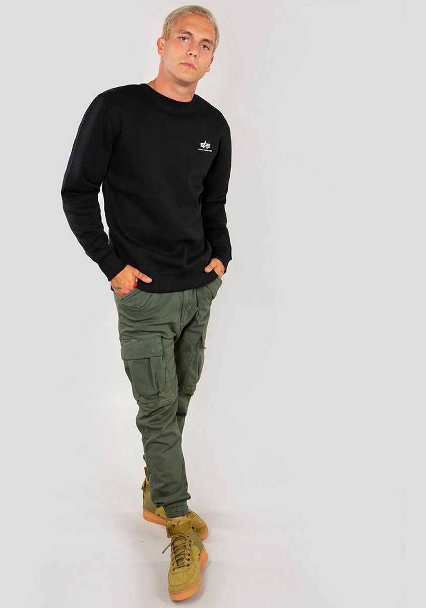 Thumbnail - Alpha Industries "Basic Sweater small Logo", Baumwollmischung, regular fit