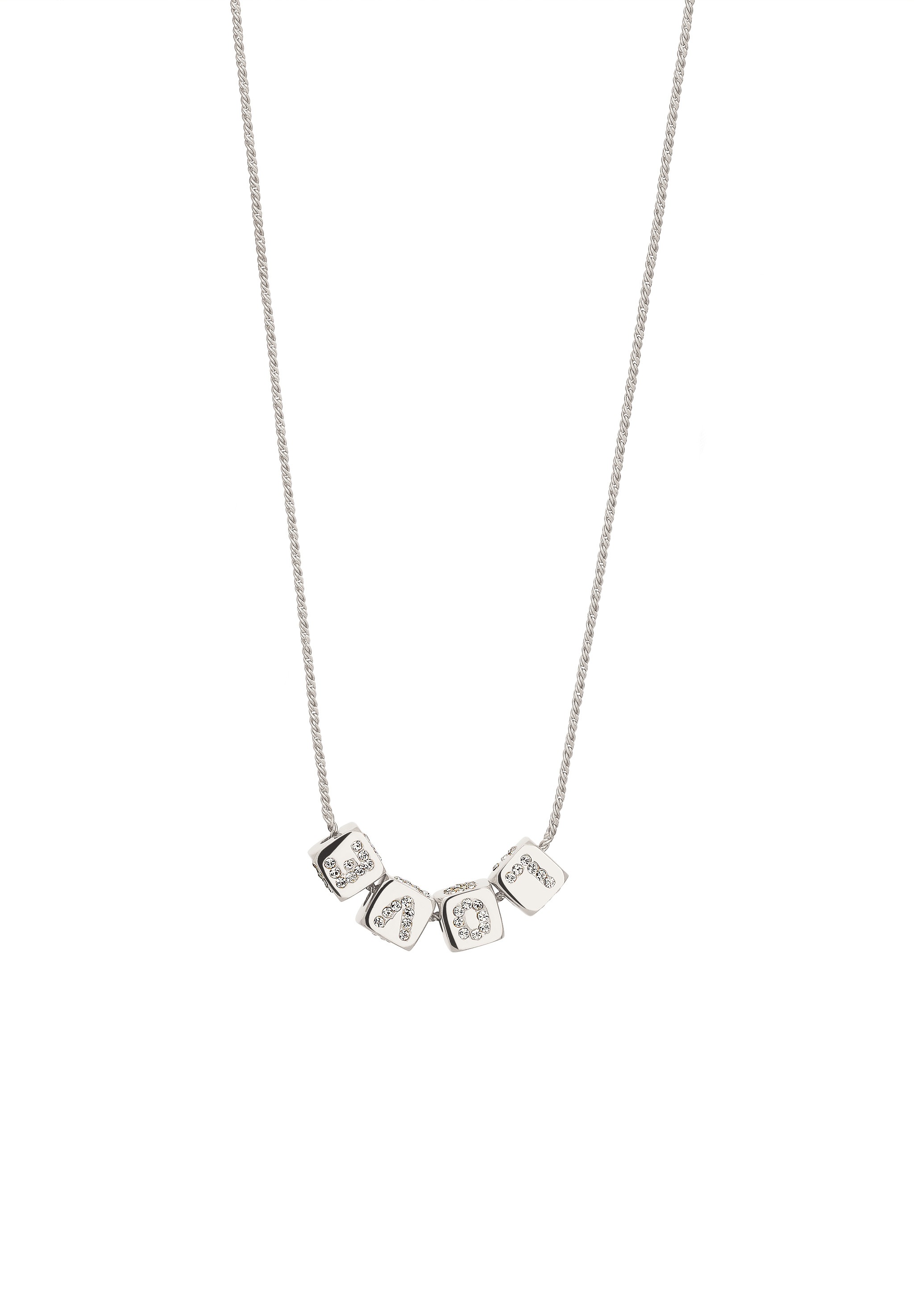 Elli Kette mit Anhänger »Halskette Love Liebe mit Kristallen von Swarovski(R) 925 Sterling Silber«