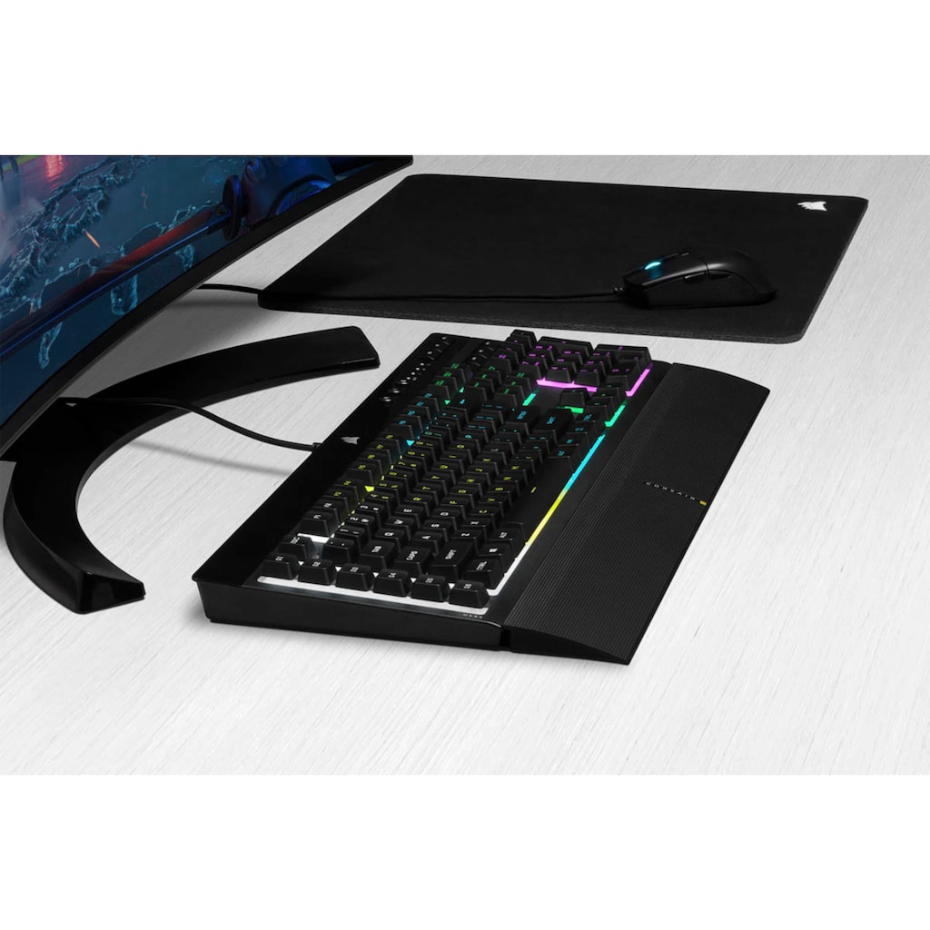 Corsair Gaming-Tastatur »K55 RGB PRO«, (Ziffernblock-USB-Anschluss-Fn-Tasten)
