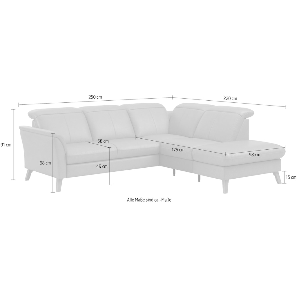 sit&more Ecksofa »Romero L-Form«