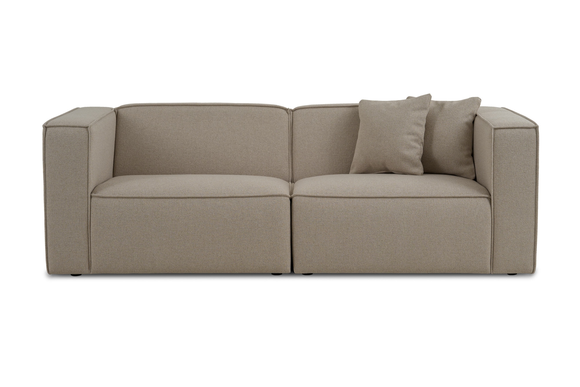 OTTO home 3-Sitzer »Tammie«, Breite 222 cm, Webstoff fein, bodentief, mit Wellenunterfederung