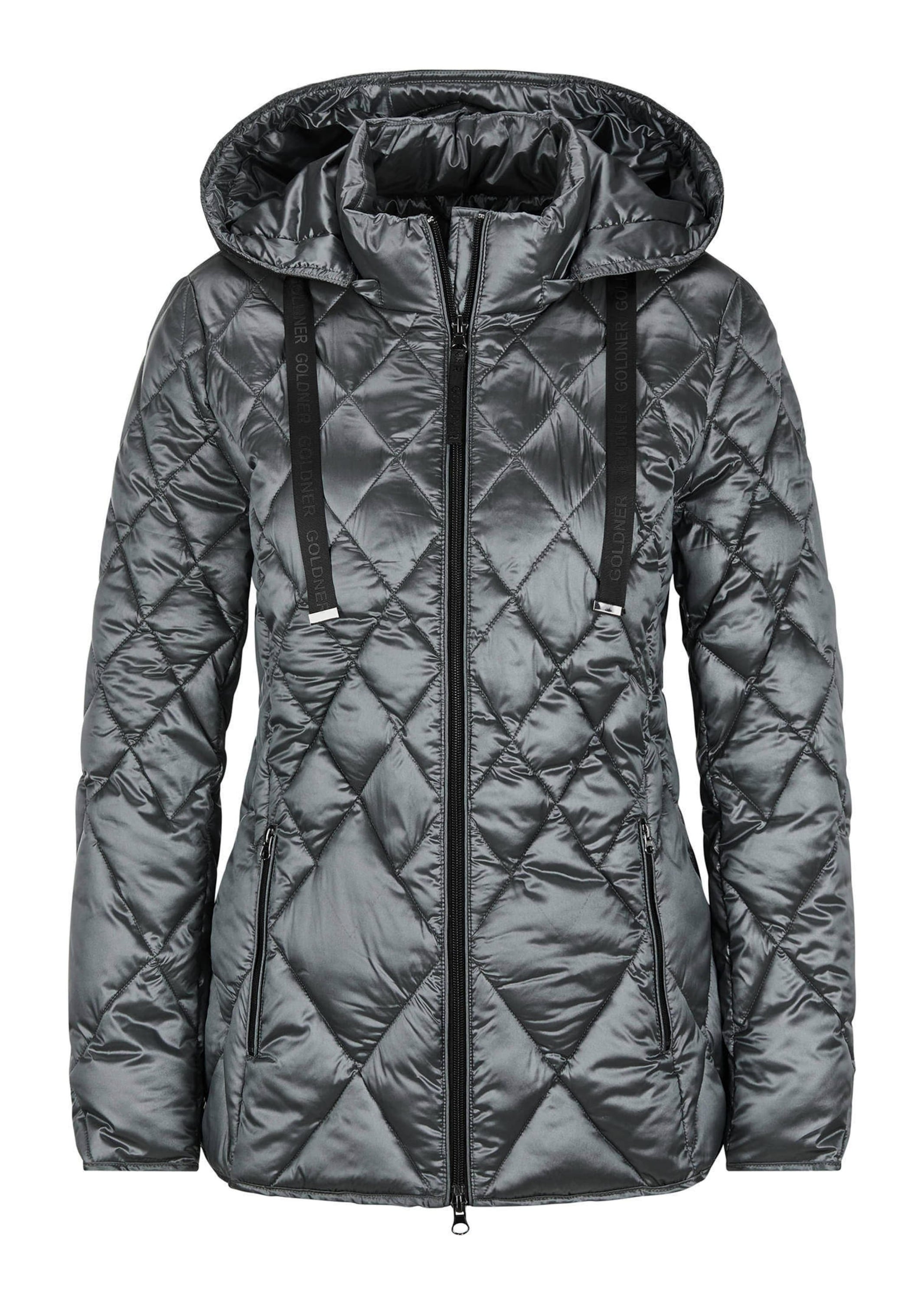 GOLDNER "Winterjacke mit Metallic-Glanz" Besonderer Diamant-Stepp