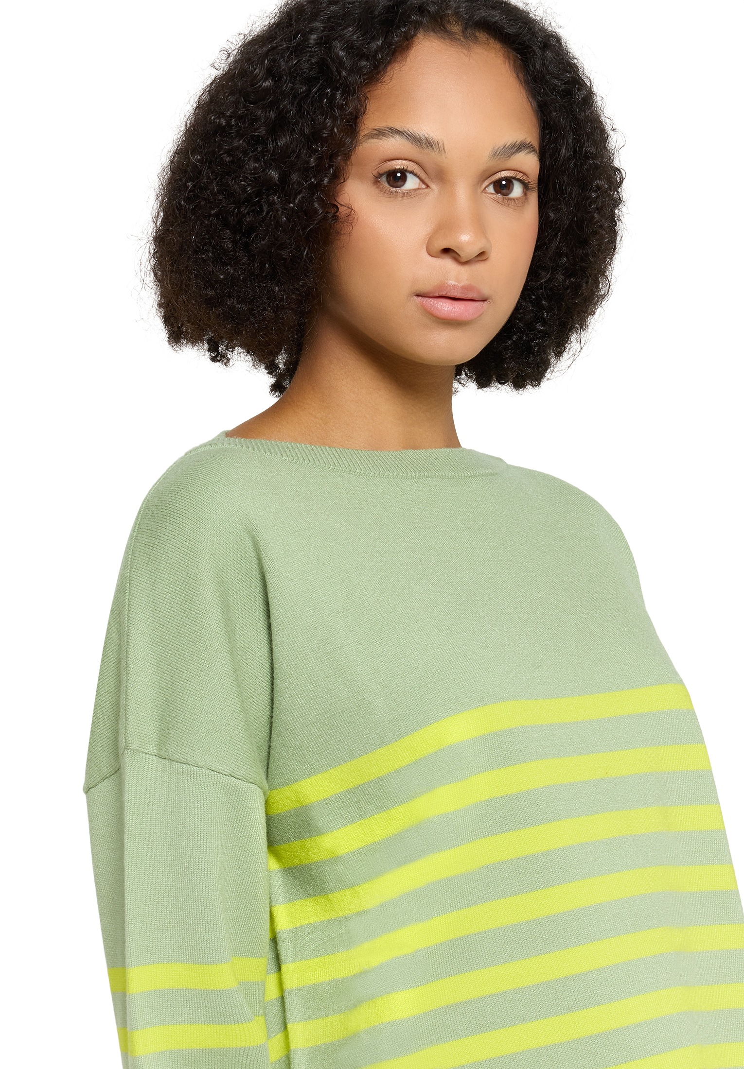 Cartoon Strickpullover »Damen mit U-Boot-Ausschnitt« 1 tlg.