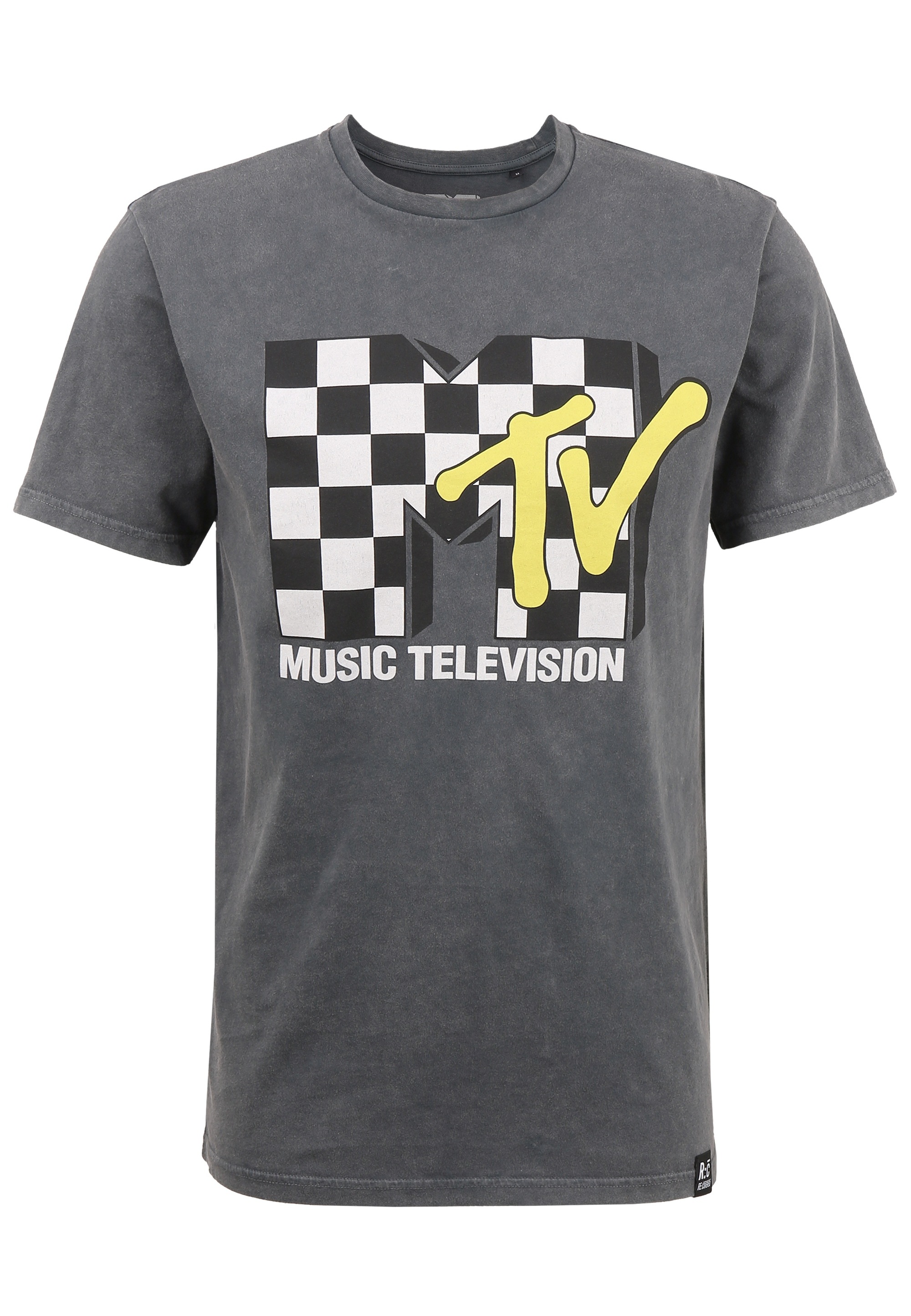 Recovered T-Shirt »MTV Checkered Logo«, im zeitlosen Design