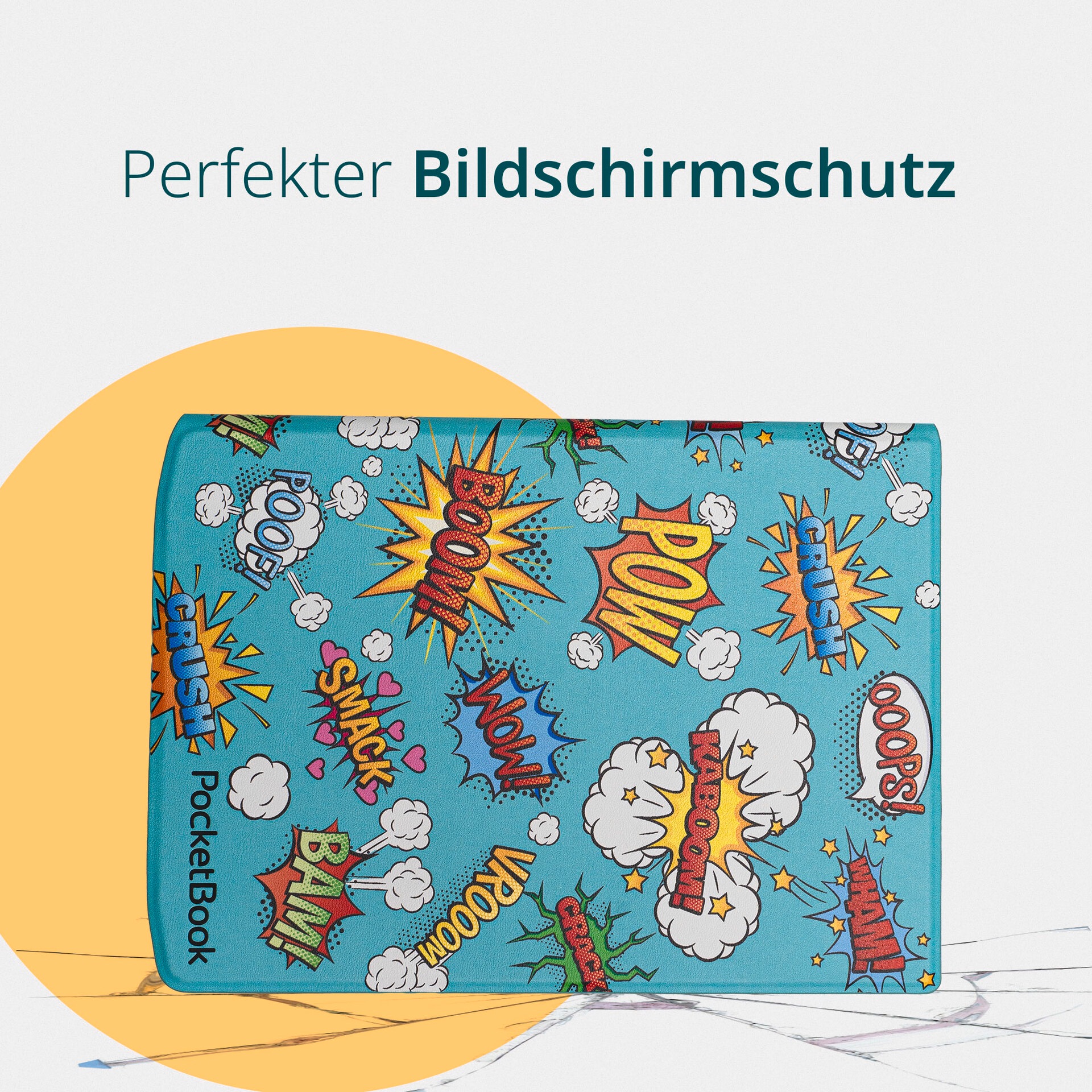 PocketBook E-Reader-Hülle »Flip Cover 7,8 für InkPad 4, InkPad Color 2 & InkPad Color 3«, 19,8 cm (7,8 Zoll), Backcover, Schutzhülle, Book Cover, Case, Schutzcase, stoßfest