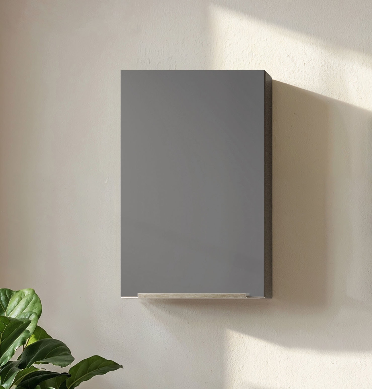 welltime Hängeschrank »TRIENT, Hängeschrank 40 cm, gedämpfte Scharniere« onyx-grey, gedämpfte Tür, verstellbare Einlegeböden