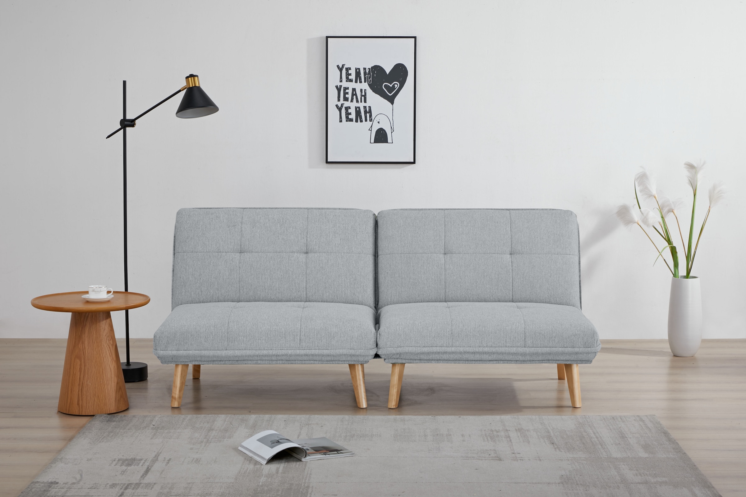 INOSIGN Sessel »DELANEY Schlafsofa, bestehend aus 2 Modulen, mit Schlaffunktion«, Bettsofa, Schlafsessel, Klappsofa, erweiterbar, in Webstoff