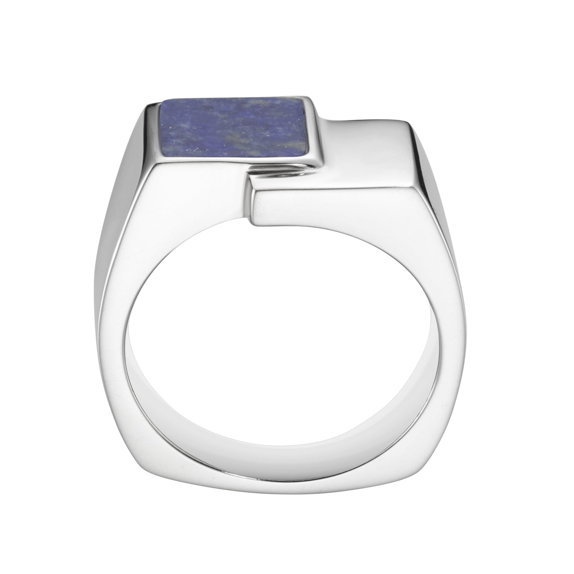 GIORGIO MARTELLO MILANO Silberring »Siegelring mit blauer Lapis-Einlage, Silber 925«