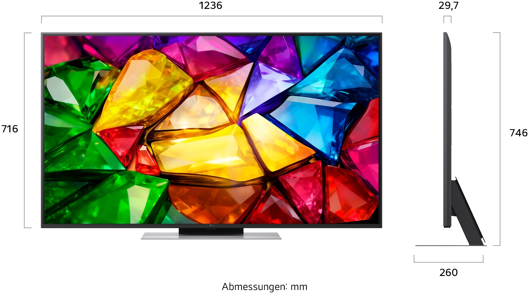 LG Mini-LED-Fernseher »55MRGB87B9B« 139 cm/55 ″ Smart-TV