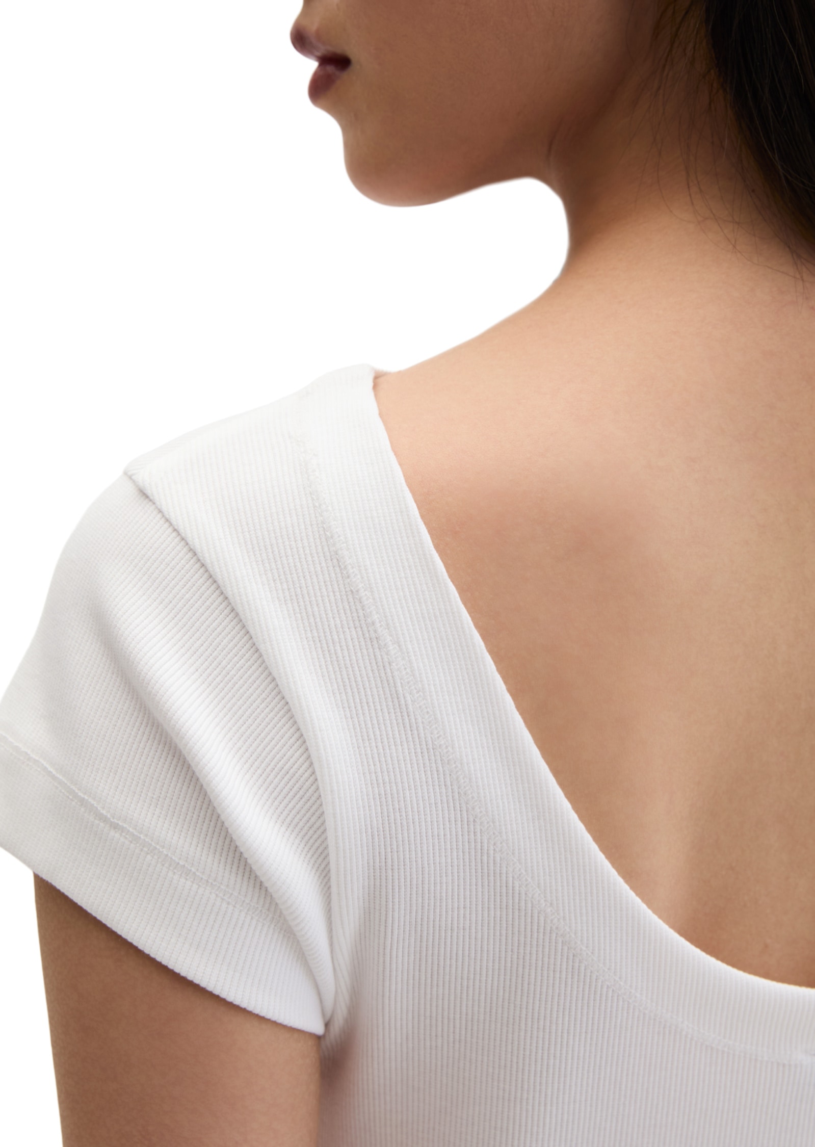 Marc O'Polo T-Shirt »aus elastischem Rippjersey«