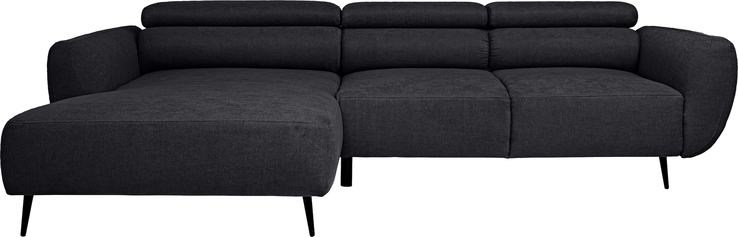 WERK2 Ecksofa »Alisson, mit elektrischer Sitztiefenverstellung, L-Form, Breite 277 cm«, Alisson – flexibler Komfort mit modernem Design und smarten Details.