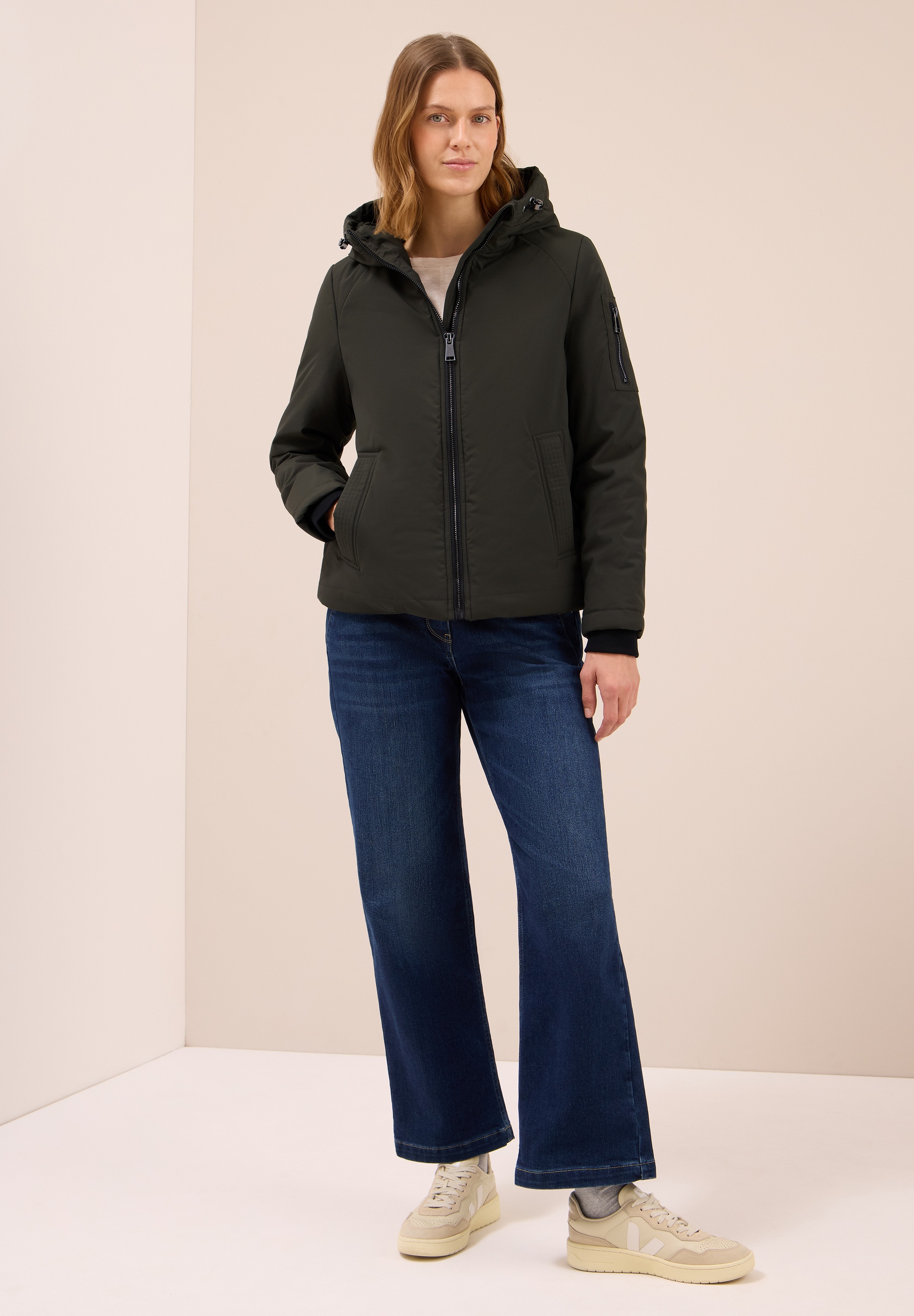 Thumbnail - Cecil Outdoorjacke mit Kapuze mit Kapuze