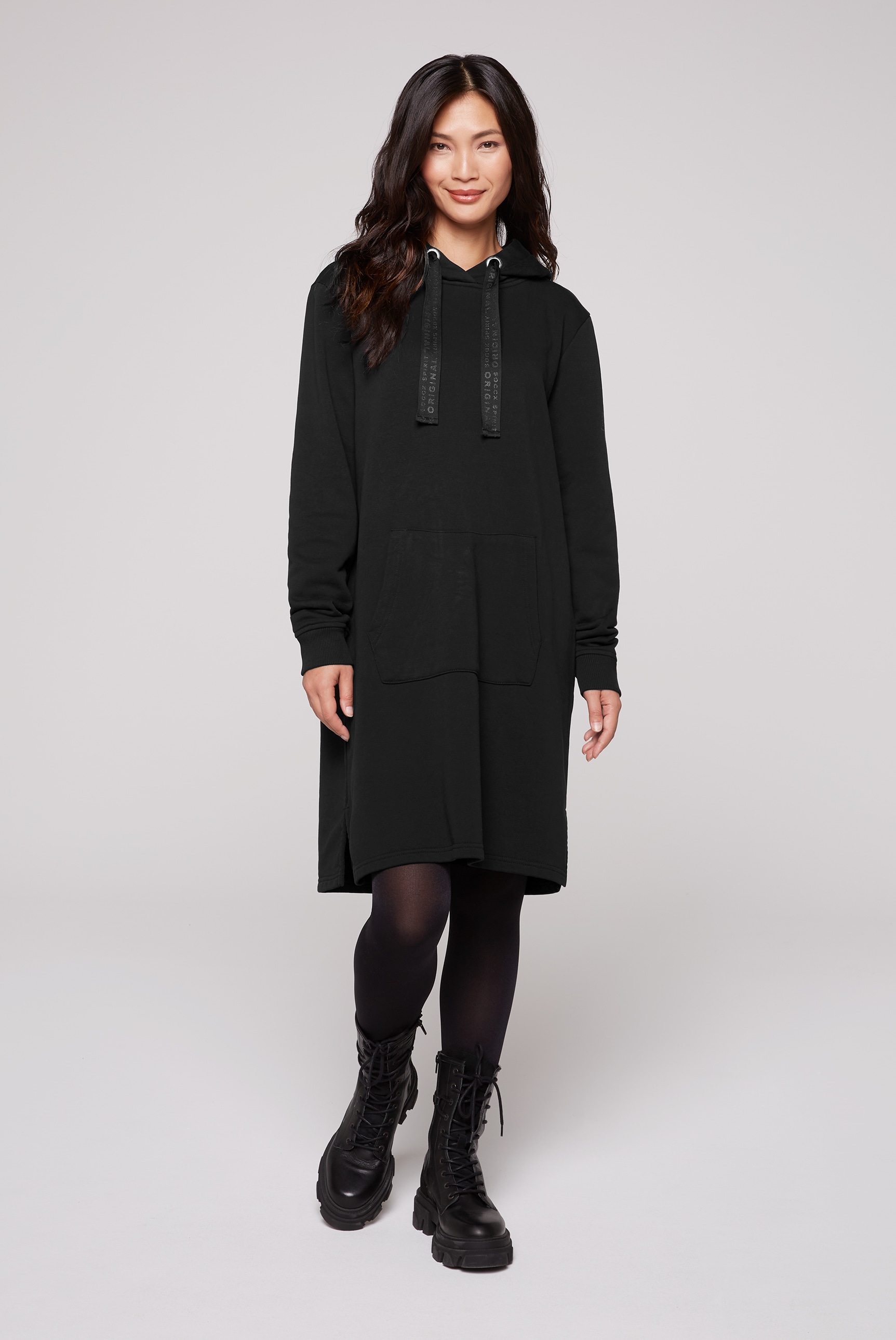 SOCCX Sweatkleid, mit Kängurutasche