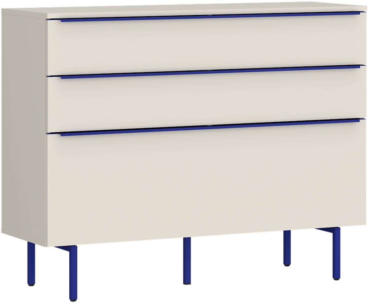 TOM TAILOR HOME Kommode Lowboard, Breite 110 cm,1 Klappe,2 Schubladen, viel Stauraum