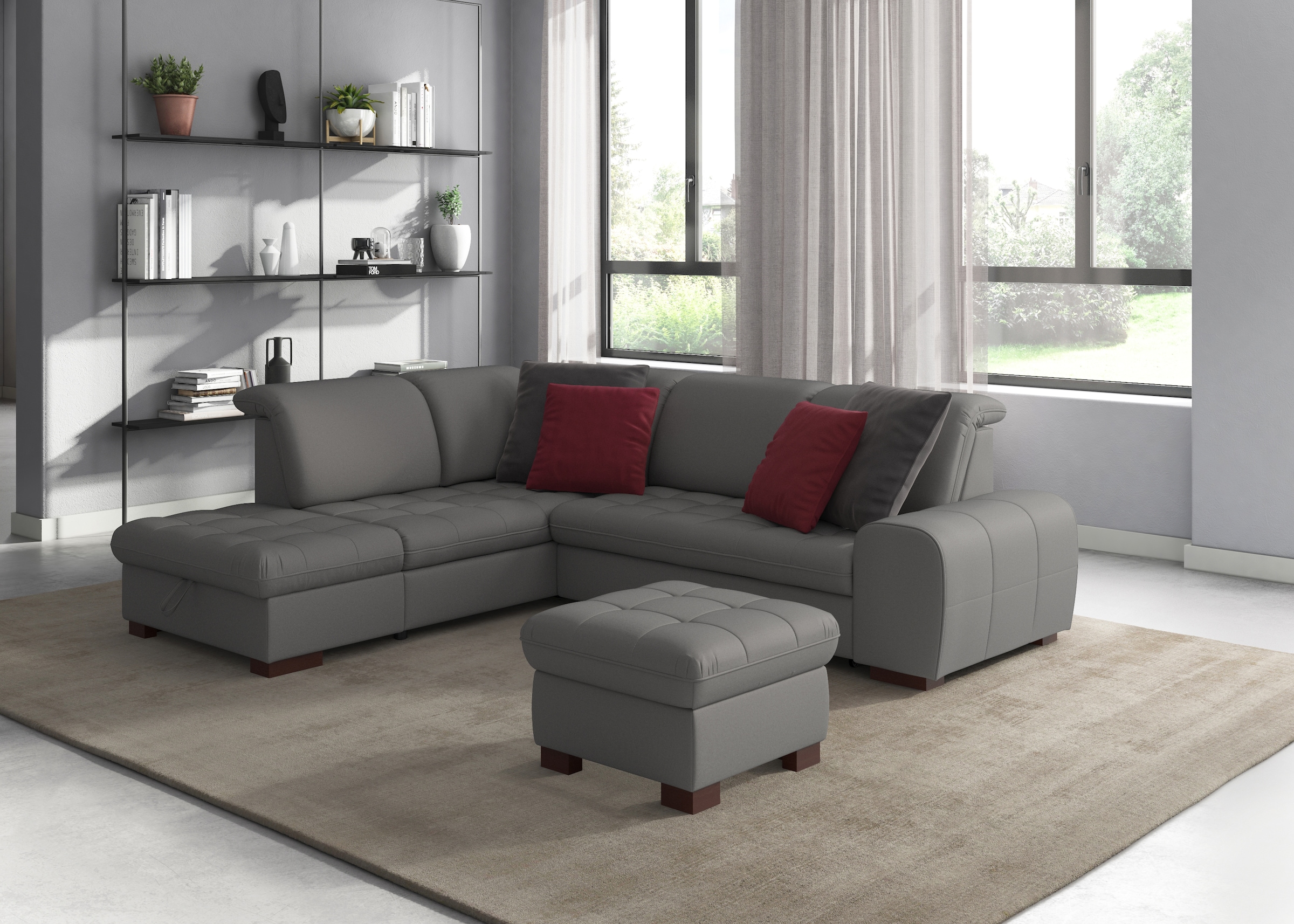 sit&more Ecksofa "Luxor L-Form", wahlweise mit Bettfunktion, Stauraum und K günstig online kaufen