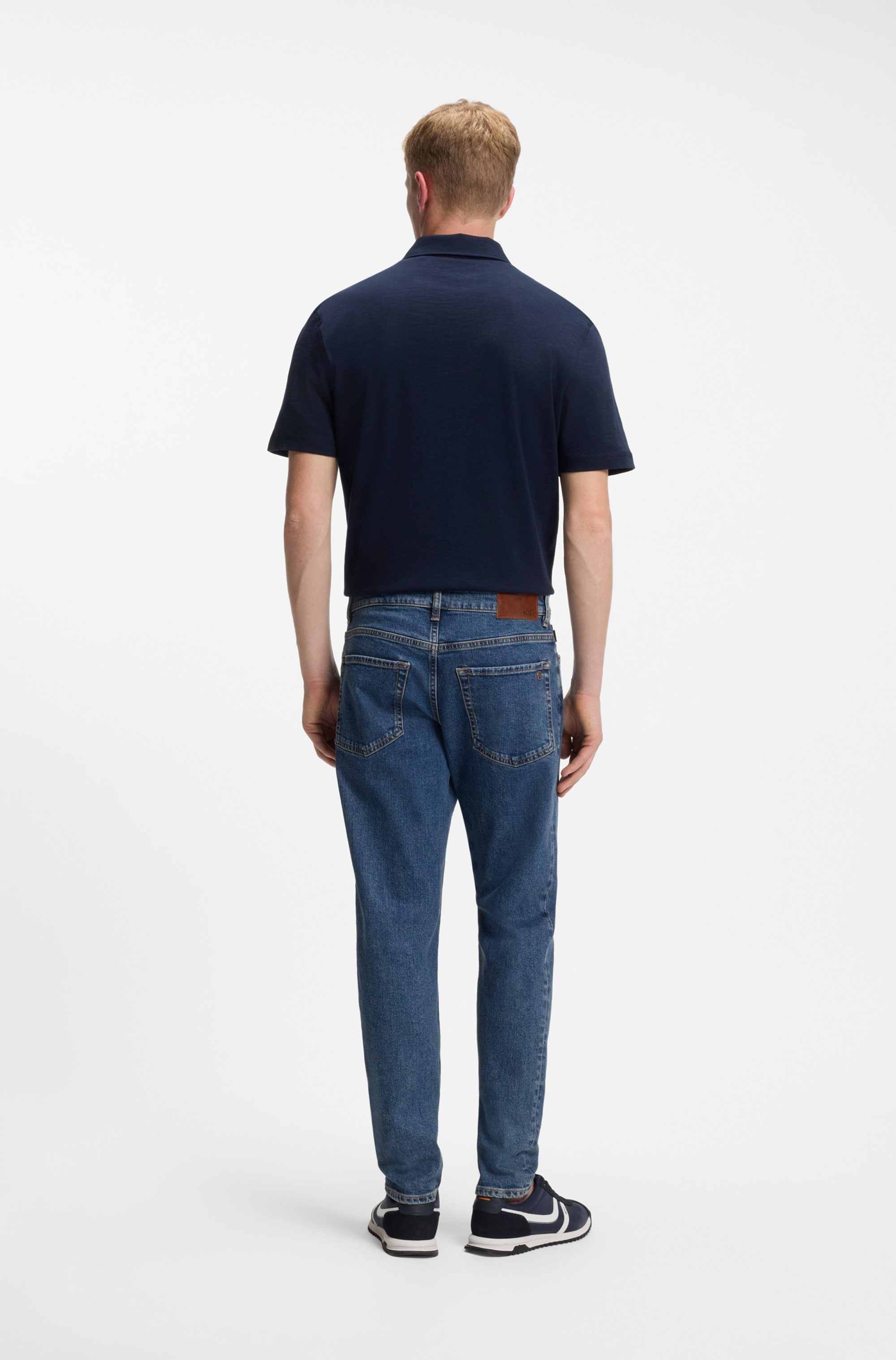 BOSS ORANGE 5-Pocket-Jeans »ONYX BO« Tapered Fit, Stretch-Denim, used washed