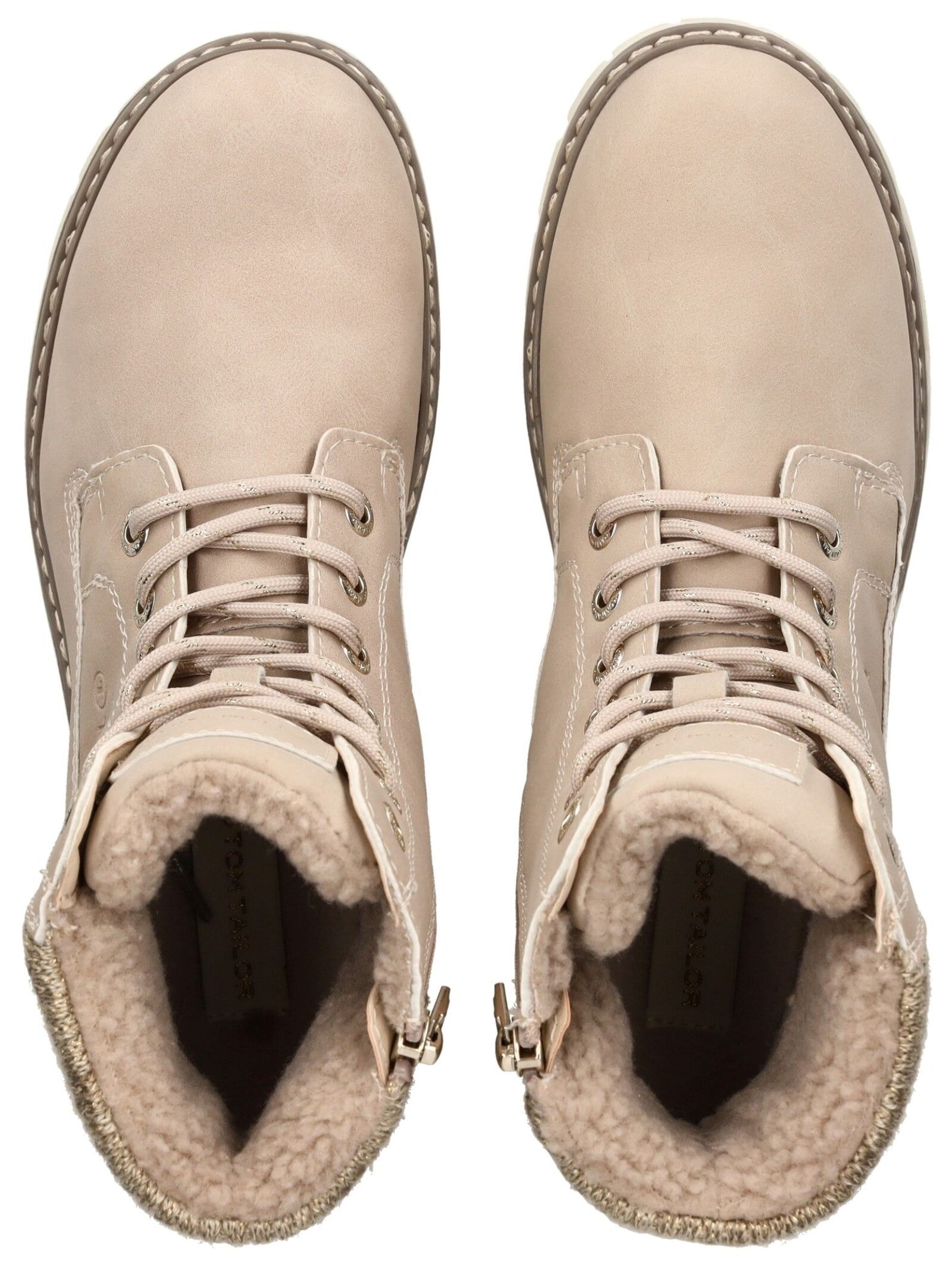 TOM TAILOR Schnürstiefelette »Tom Tailor Stiefelette Lederimitat/Textil«