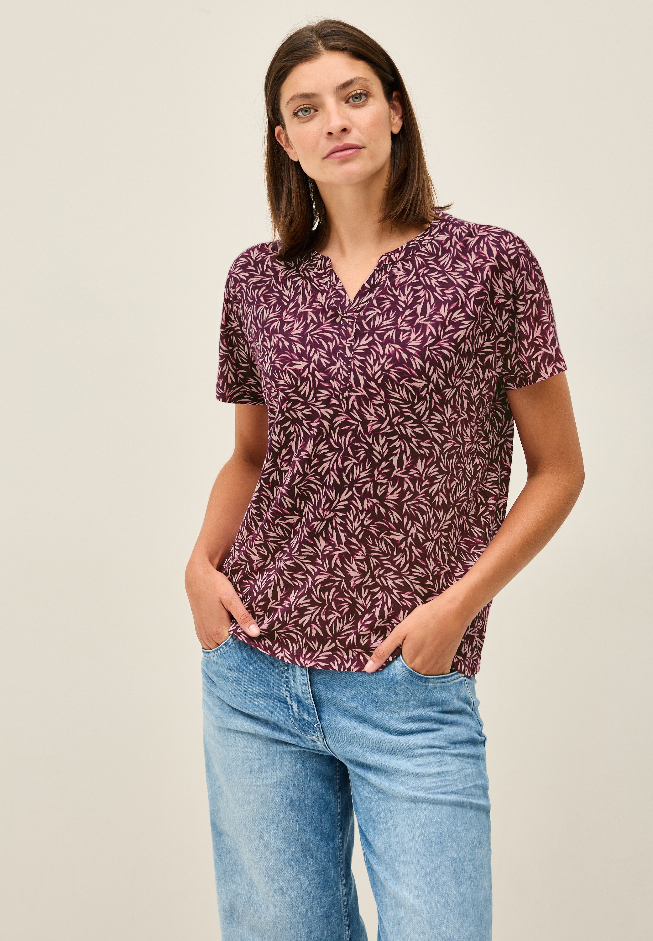 Cecil Print-Shirt, aus Baumwolle mit Stretchante günstig online kaufen