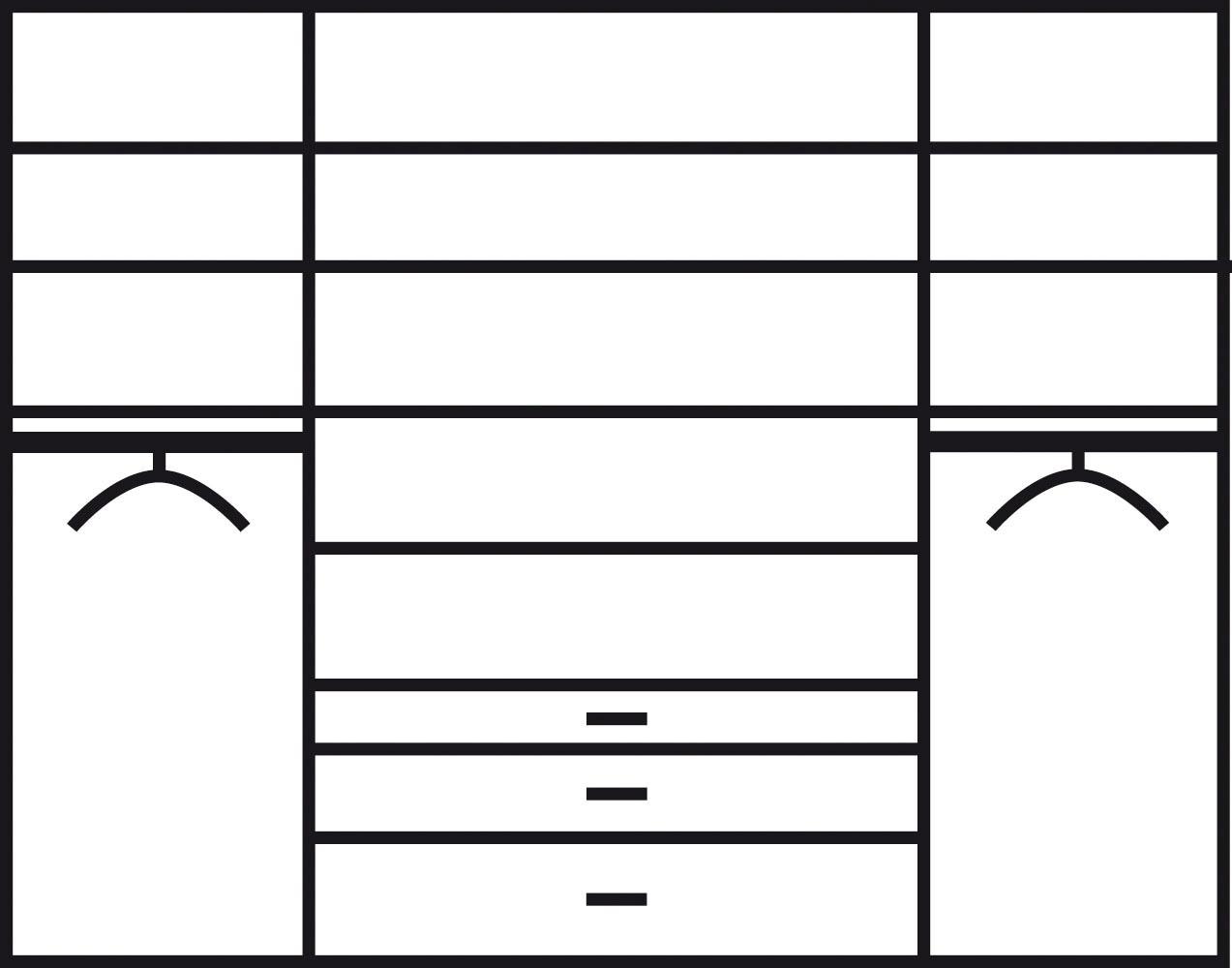 rauch inkl. BAUR »Hildesheim«, Kleiderschrank Passepartout und | Inneneinteilung mit Schubkasten