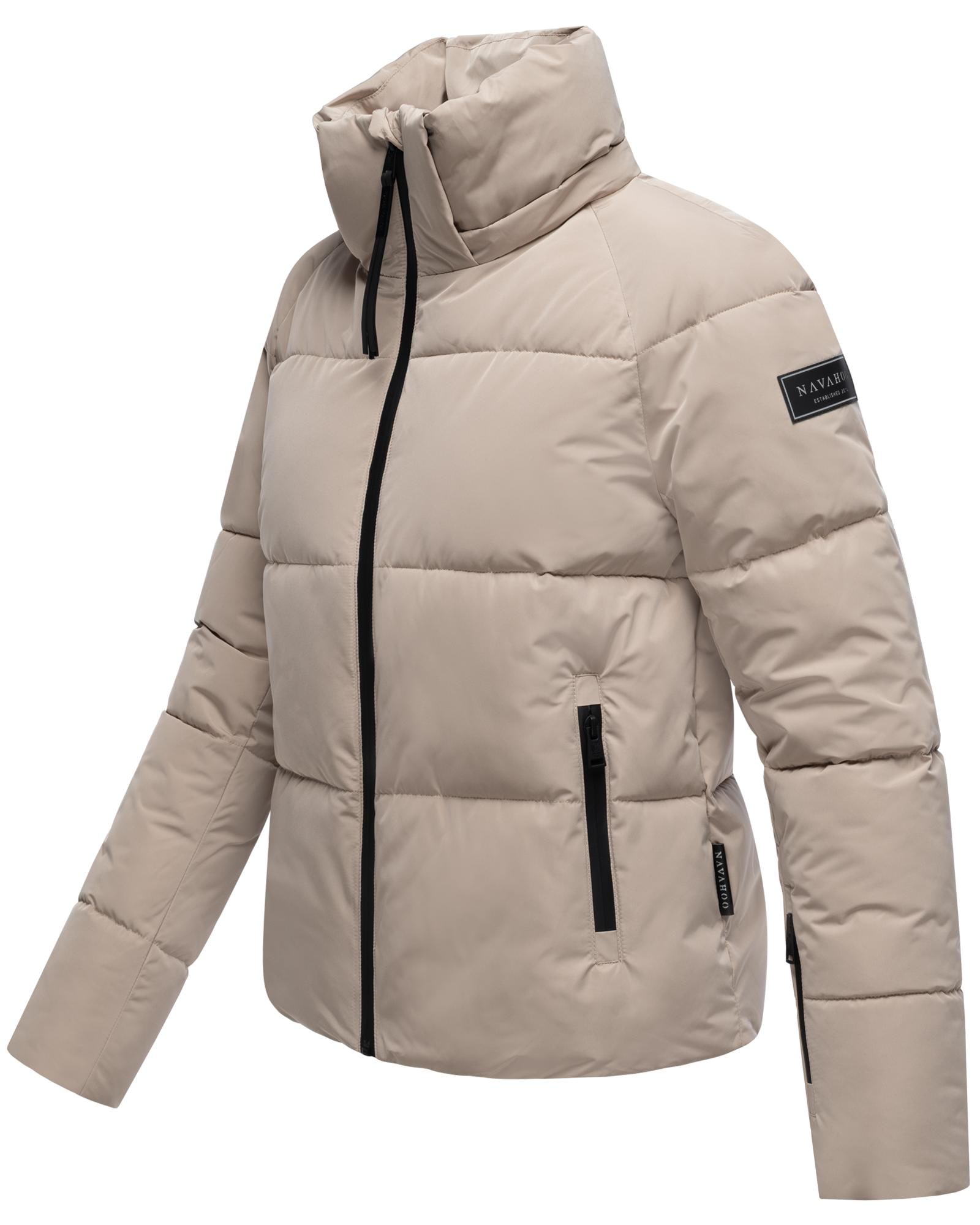 Navahoo Steppjacke »Frostherz XIV«, mit Kapuze, Kurze gesteppte Damen Winterjacke mit abnehmbarer Kapuze