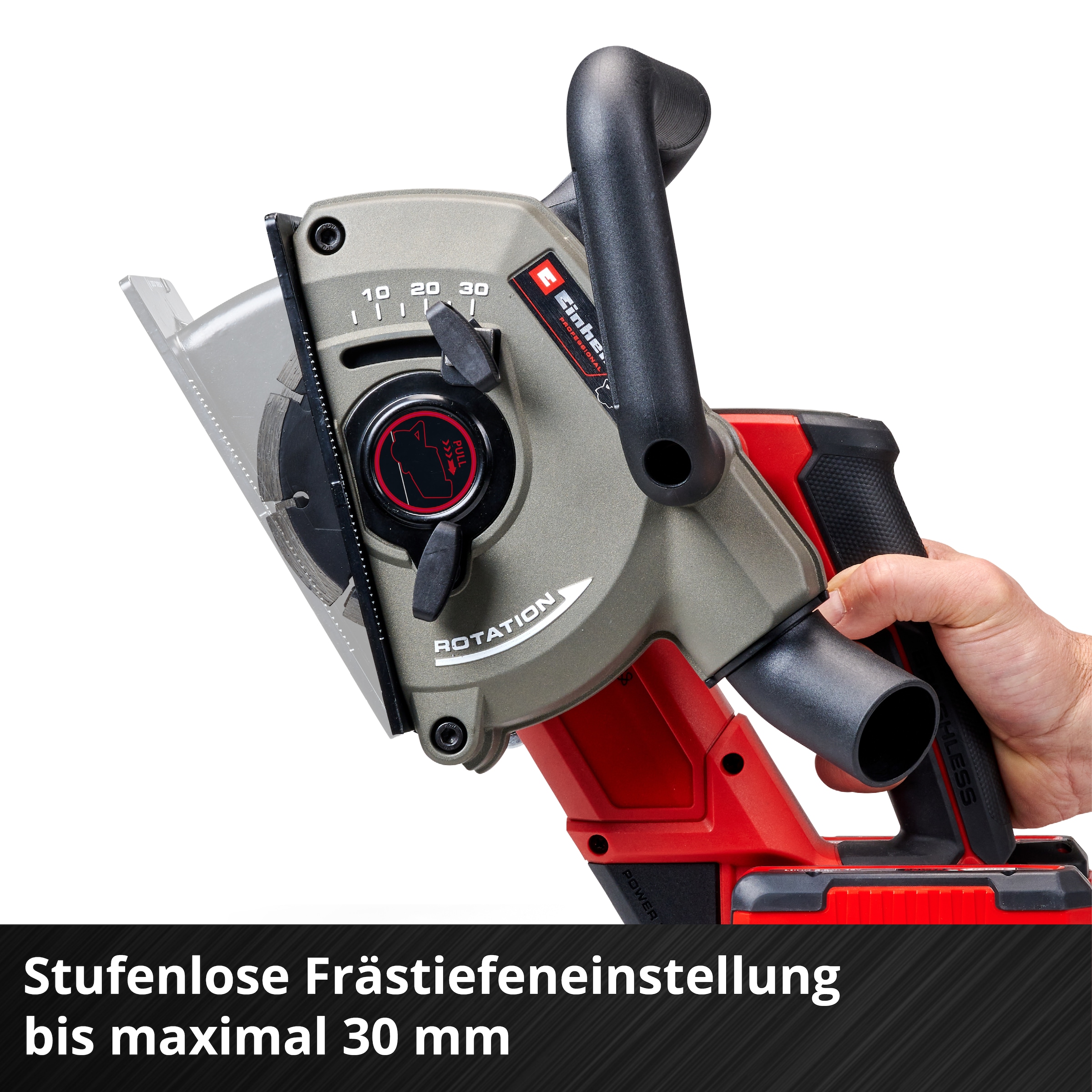 Einhell Mauernutfräse »TP-MA 36/30 Li BL - Solo«, mit 2 Diamant Trennscheiben und Tragetasche, ohne Akku und Ladegerät