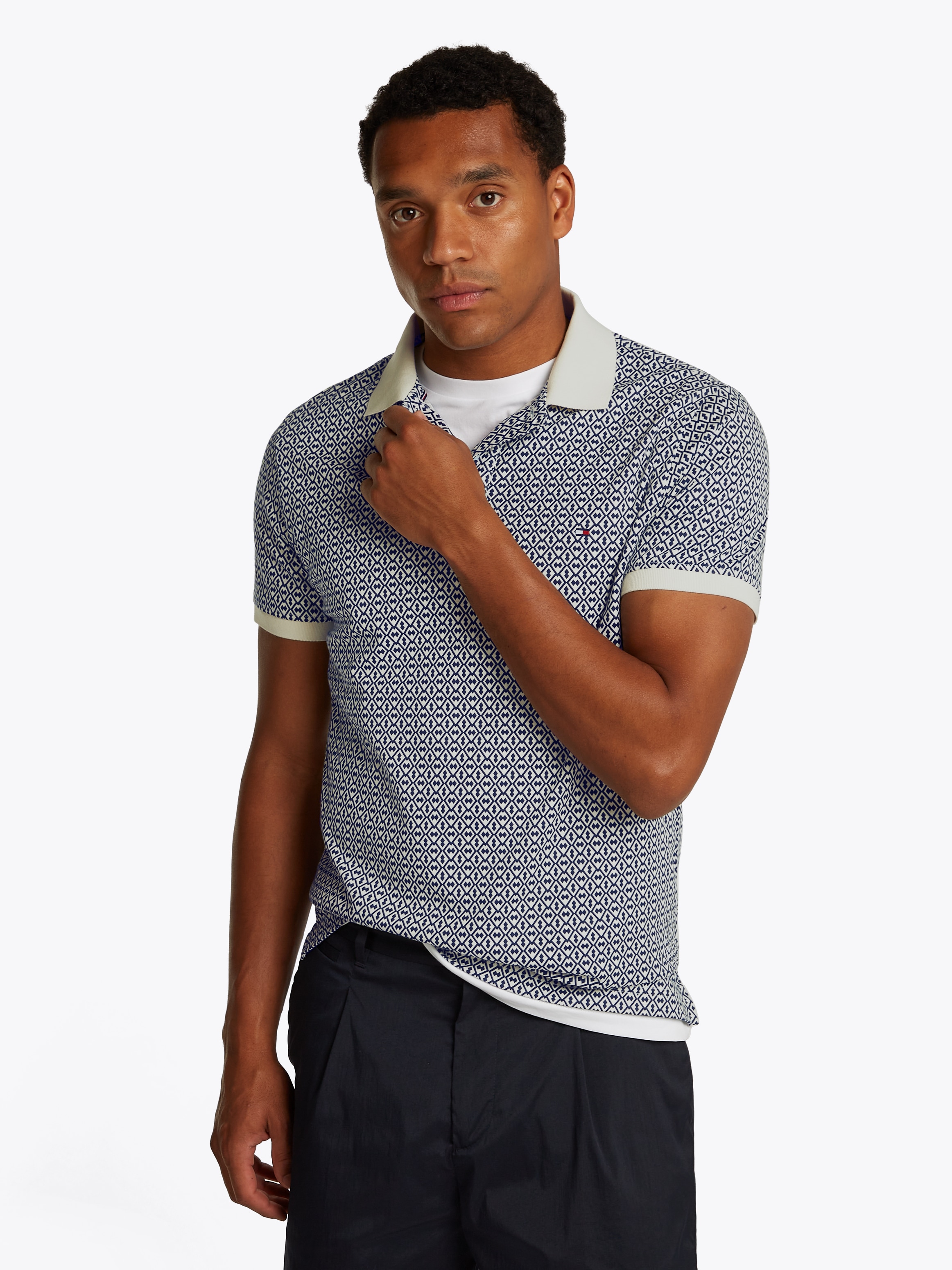 Tommy Hilfiger Poloshirt "INTERLOCK AOP REG POLO" günstig online kaufen