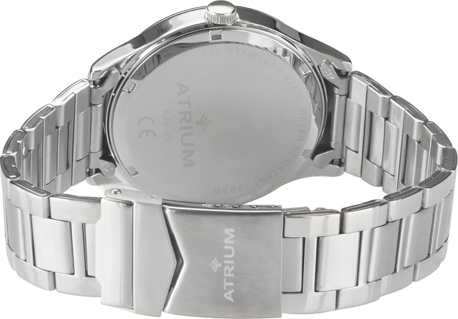 Atrium Quarzuhr, Armbanduhr, Herrenuhr, Edelstahlarmband, analog, Wochentag, Tag