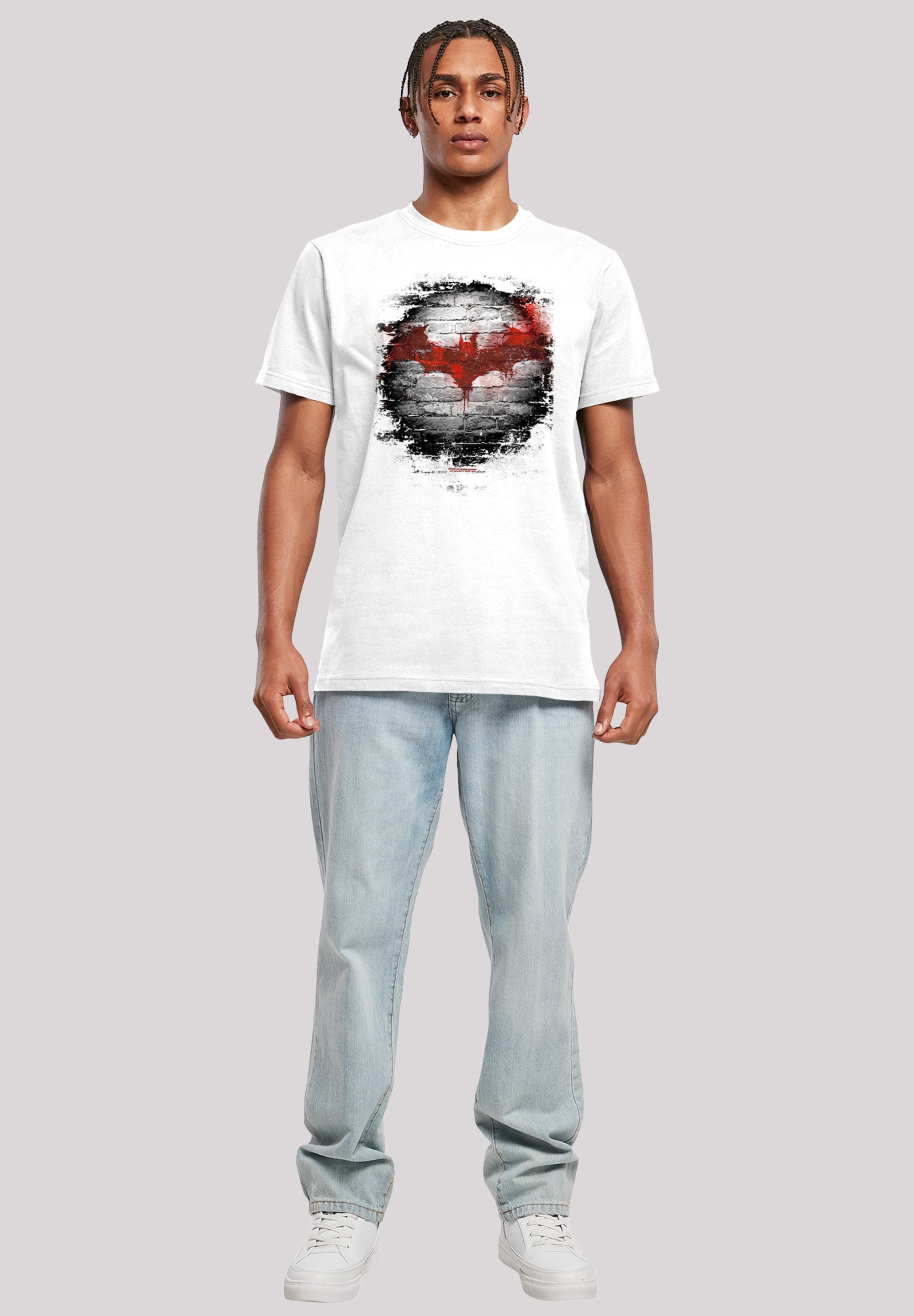 F4NT4STIC T-Shirt »Batman Logo Wall«, Herren,Premium Merch,Regular-Fit,Basic,Bedruckt