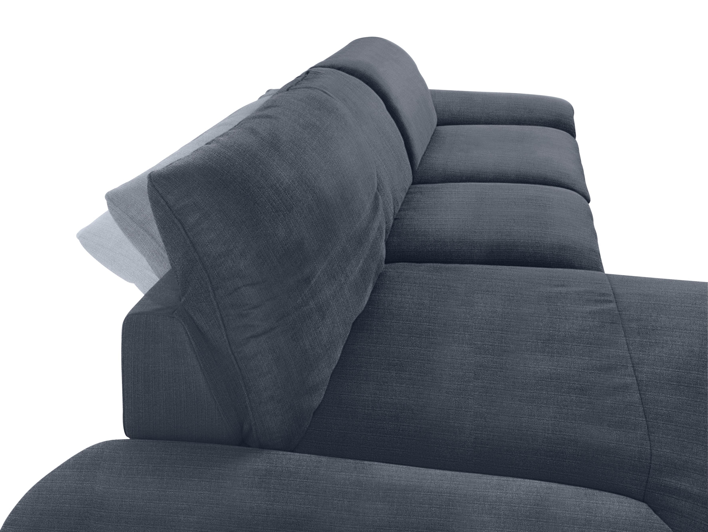 W.SCHILLIG Ecksofa »enjoy&MORE, Designsofa, bequem, zeitlos und elegant, L-Form« Sitztiefenverstellung, Füße schwarz pulverbeschichtet, Breite 340 cm