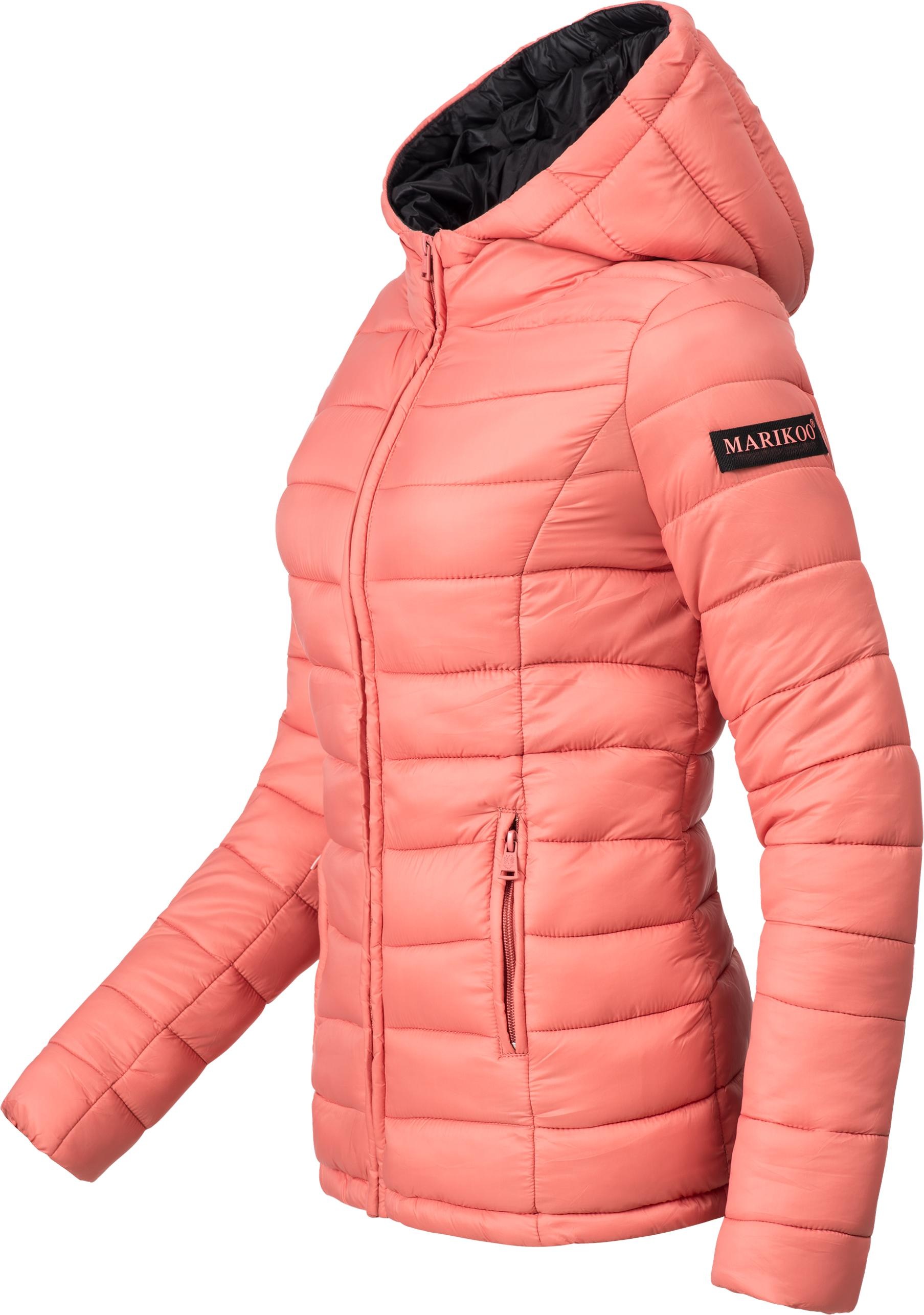 Marikoo Steppjacke »Luci«, mit Kapuze, modische Damen Übergangsjacke mit großer Kapuze