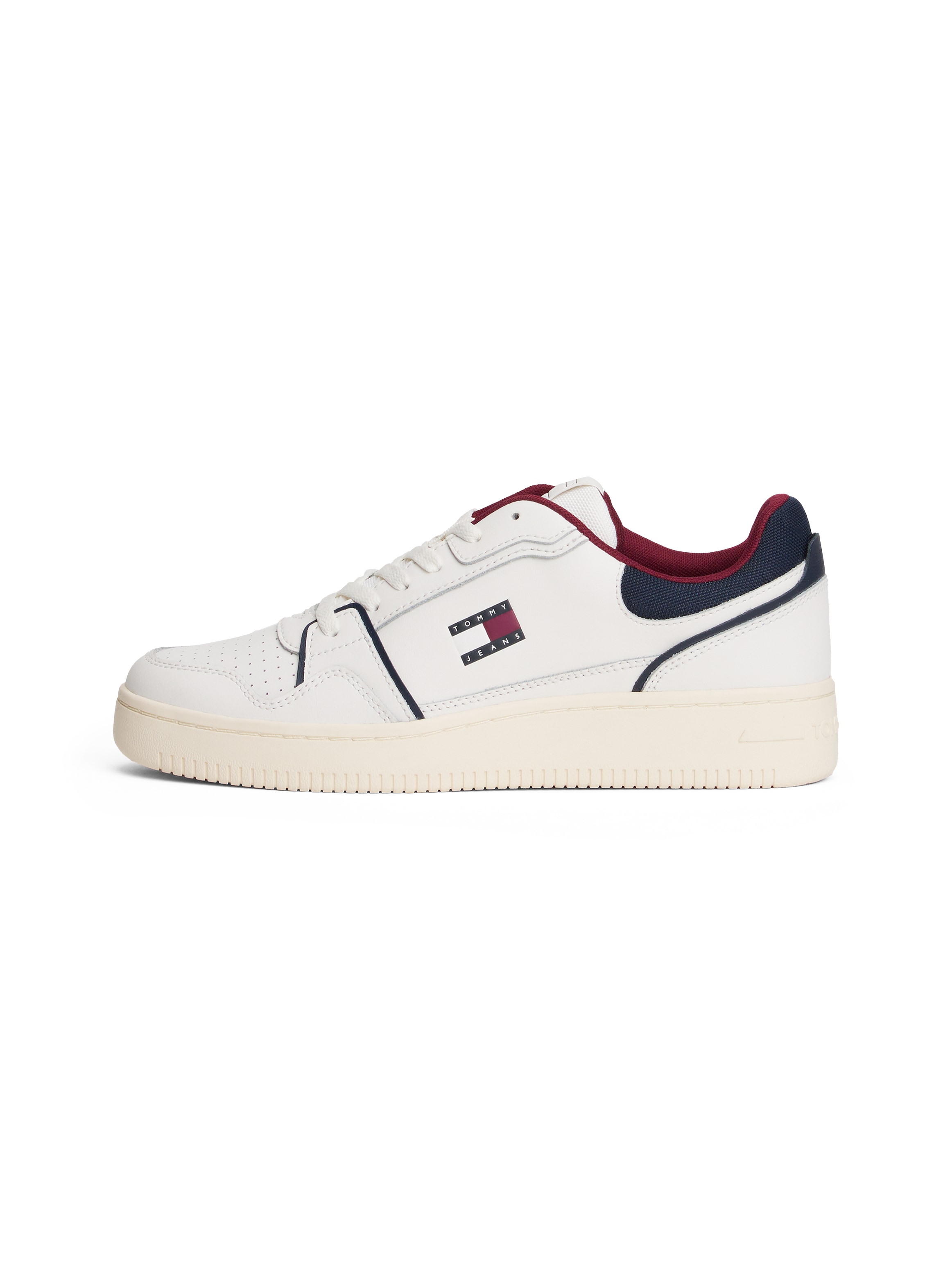 Tommy Jeans Sneaker »TJM RETRO BASKET«, Freizeitschuh, Halbschuh, Schnürer mit Lochmuster