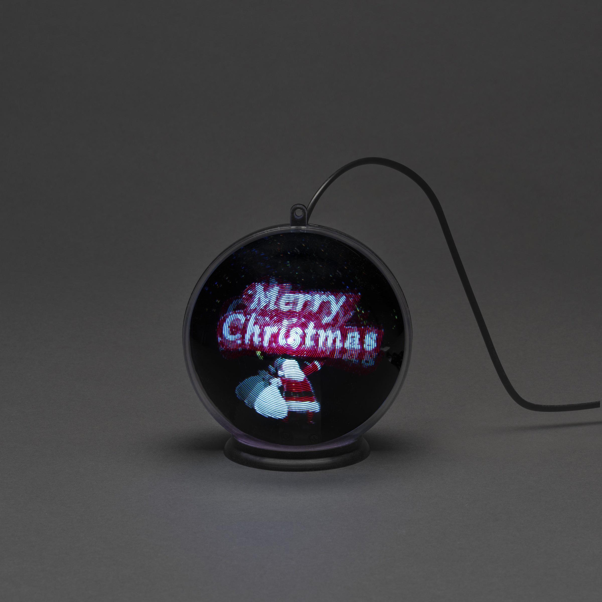 KONSTSMIDE Dekolicht "Merry Christmas" LED-Modul 1 Stk. Farbwechsler 3D Hologrammkugel