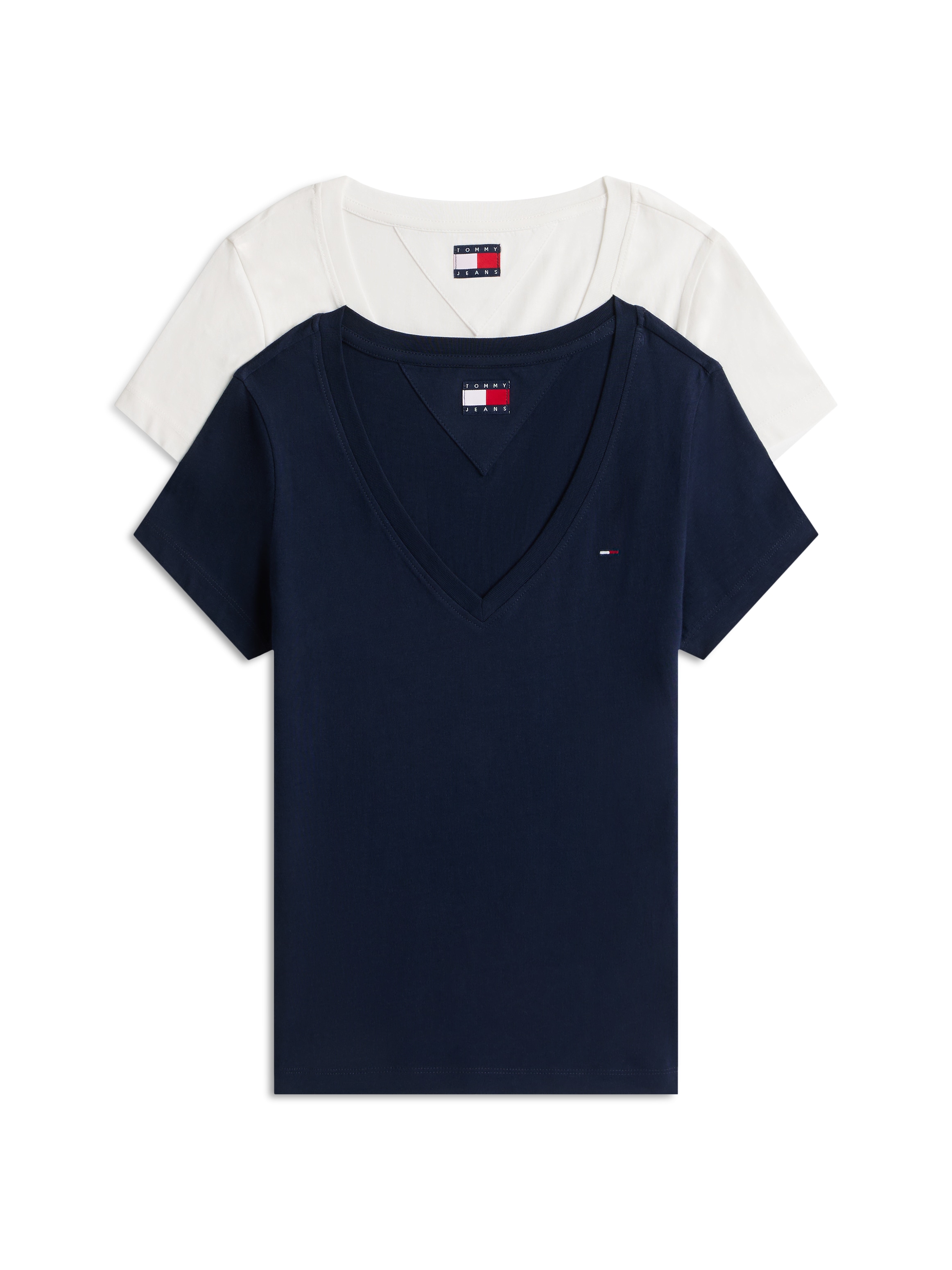Tommy Jeans T-Shirt "TJW 2PACK V-NECK TEE" Packung, 2-er Pack, 2 Stk. tlg. günstig online kaufen