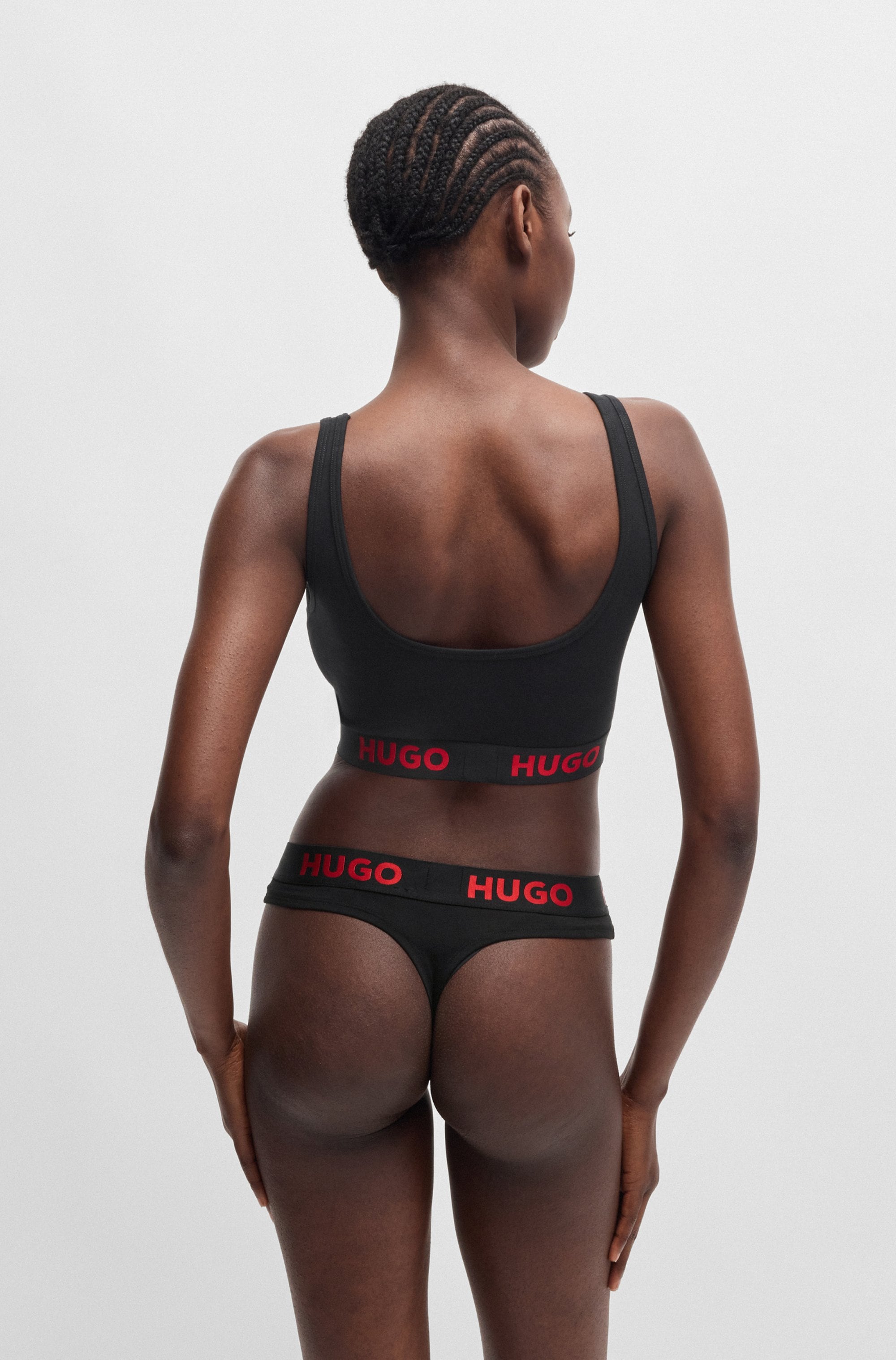 HUGO Underwear Bralette-BH »BRALETTE SPORTY LOGO«, mit elastischem Bund