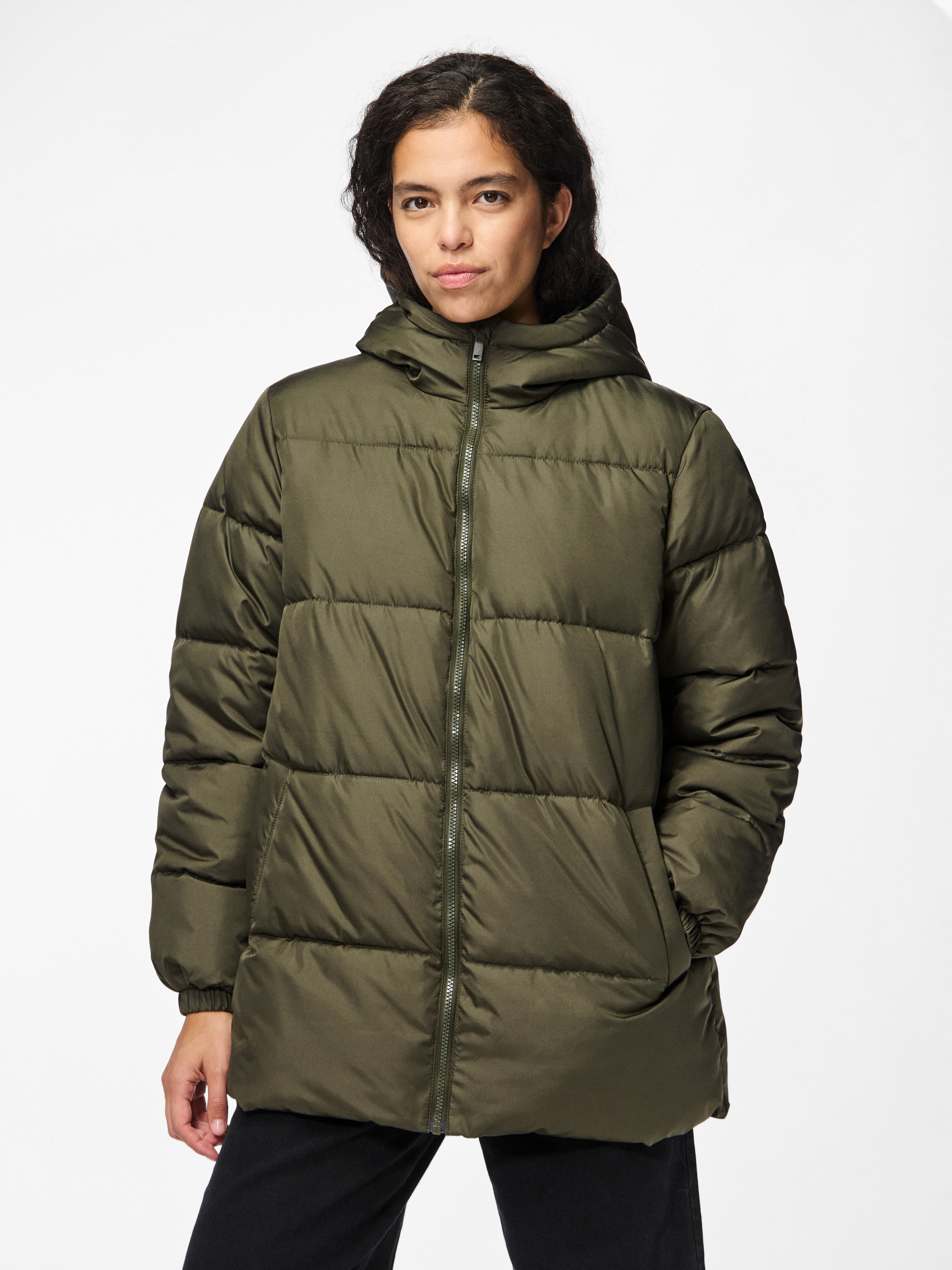 pieces Steppjacke "PCMADDIE PUFFER JACKET NOOS BC" mitKapuze günstig online kaufen