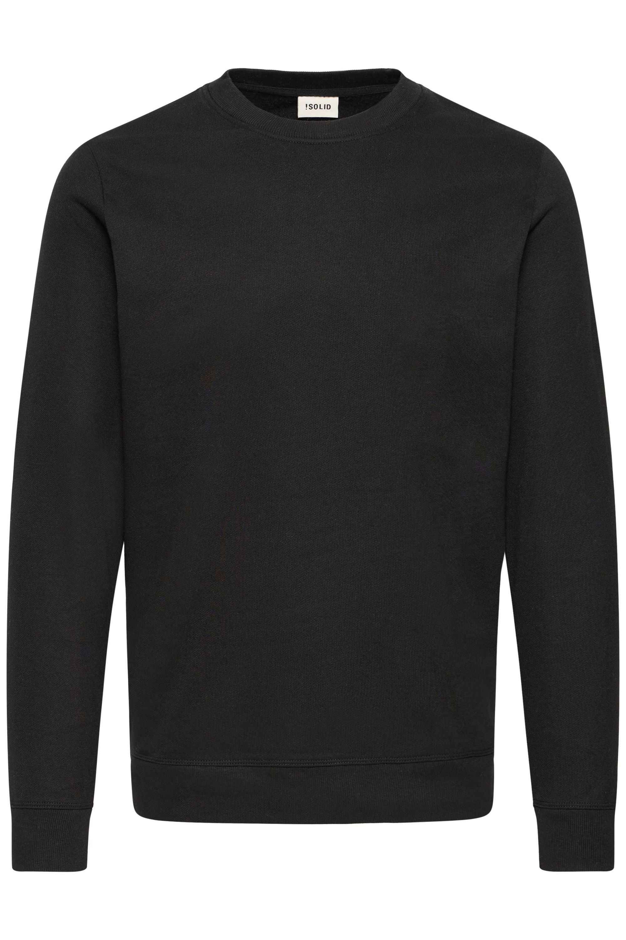 !solid Longpullover SOLID "Sweater SDSIMSA", Herren, Gr. XL, schwarz (true schwarz), Obermaterial: 65% Polyester PES. 35% Baumwolle CO., Pullover Longpullover