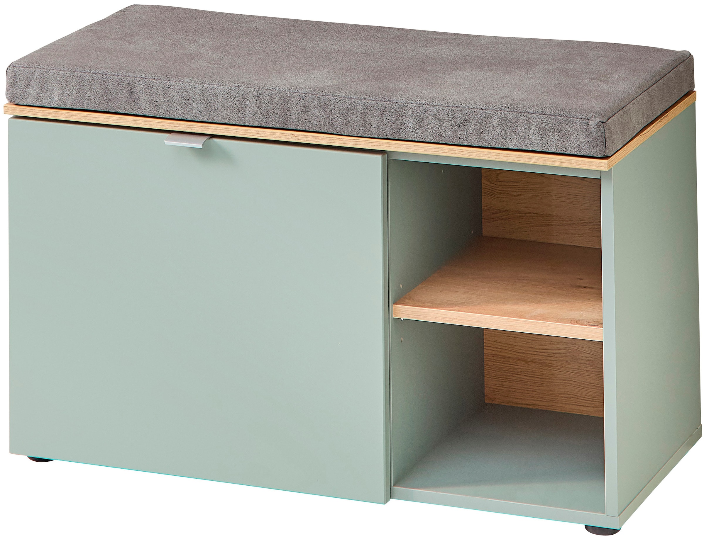Innostyle Schuhschrank »Bari Schuhbank inkl. Sitzkissen, BxHxT 78x50x38 cm«, (1 St.), 1 türig, 4 Fächer, Softclose, ABS Kantenschutz
