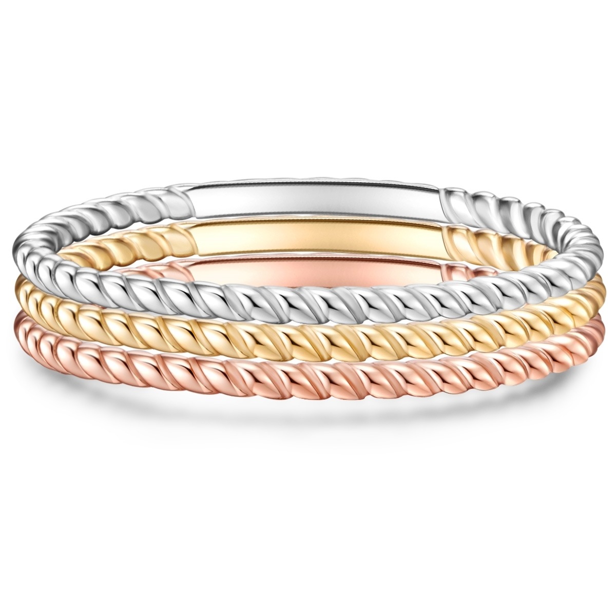 Glanstücke München GSM556 Ring Set Silver Size 50 2