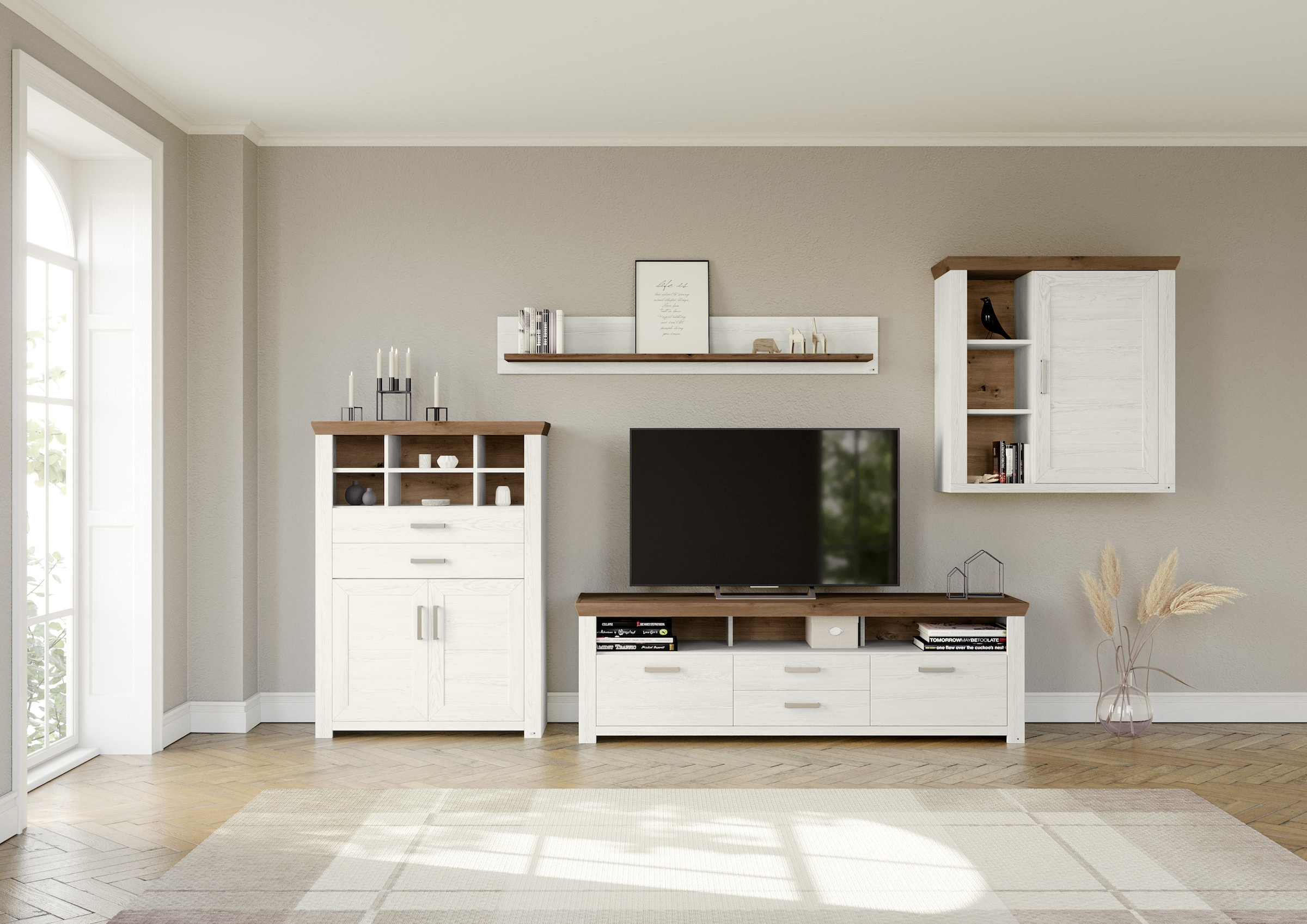 set one by Musterring Wohnwand "York" Set, 4 Stk. tlg. günstig online kaufen