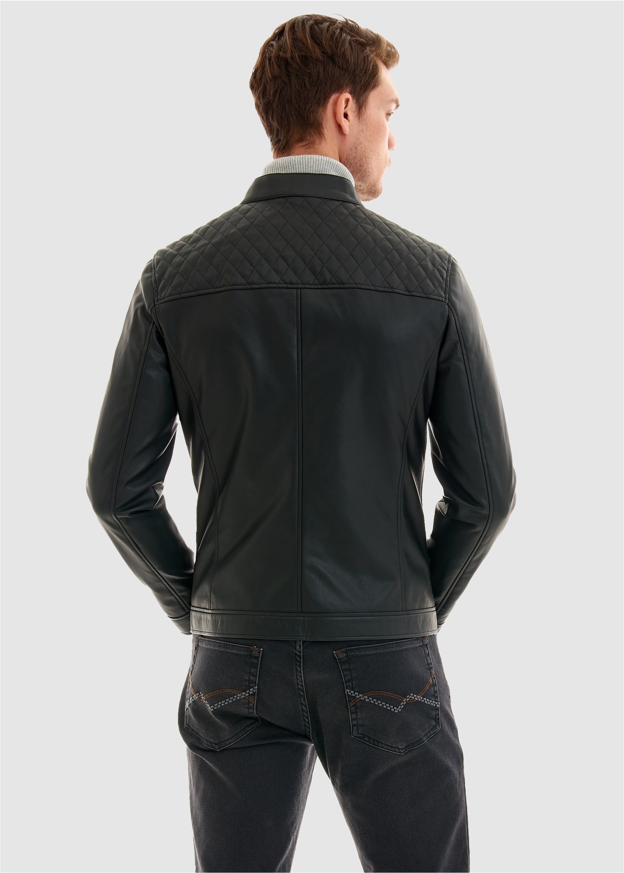 Pierre Cardin Lederimitatjacke, in tollem Leder-Design