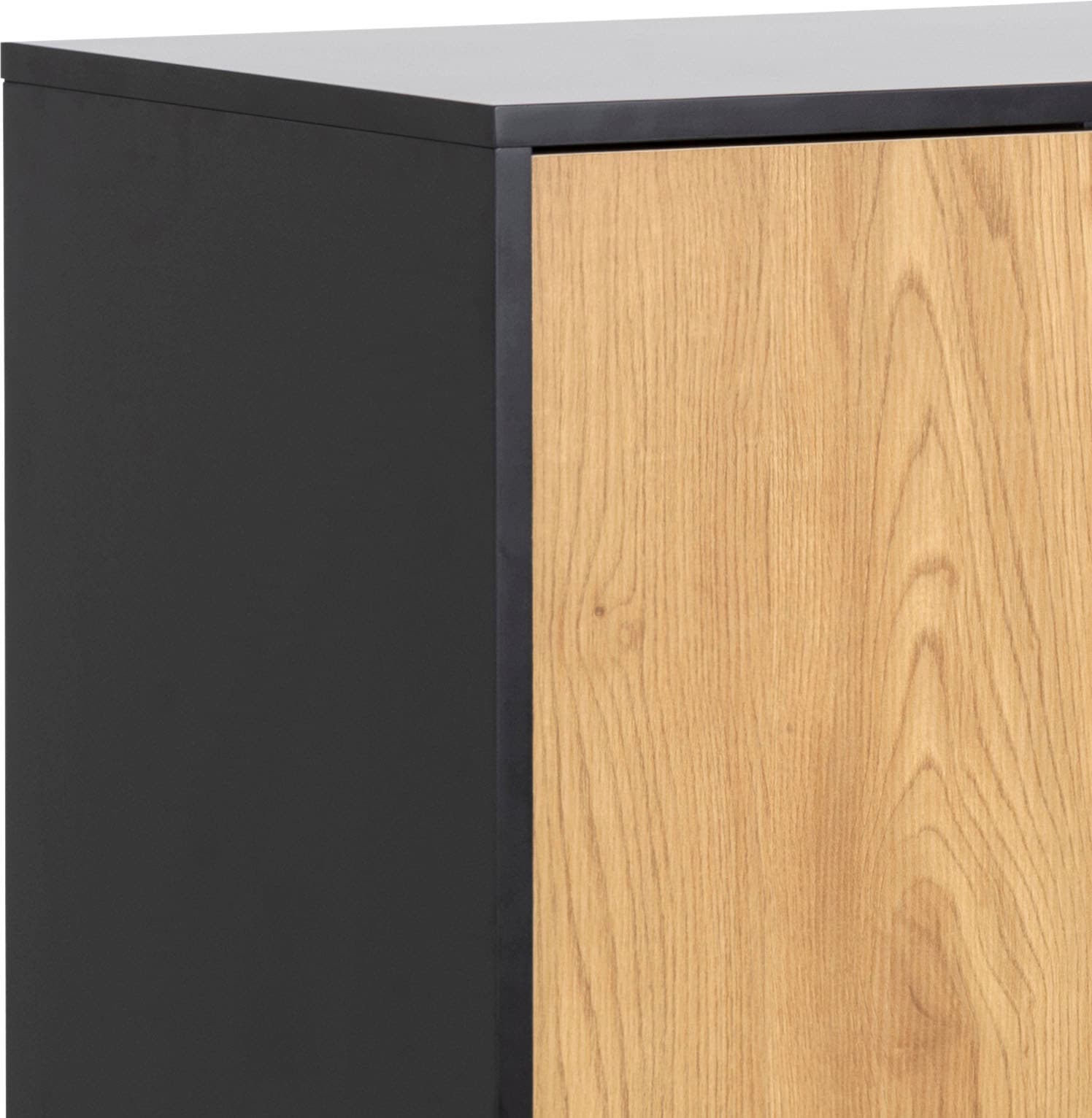 ACTONA GROUP Sideboard, (1), mit Wildeiche-Nachbildung, 3 Türen und 2 Schubladen, Breite 80 cm