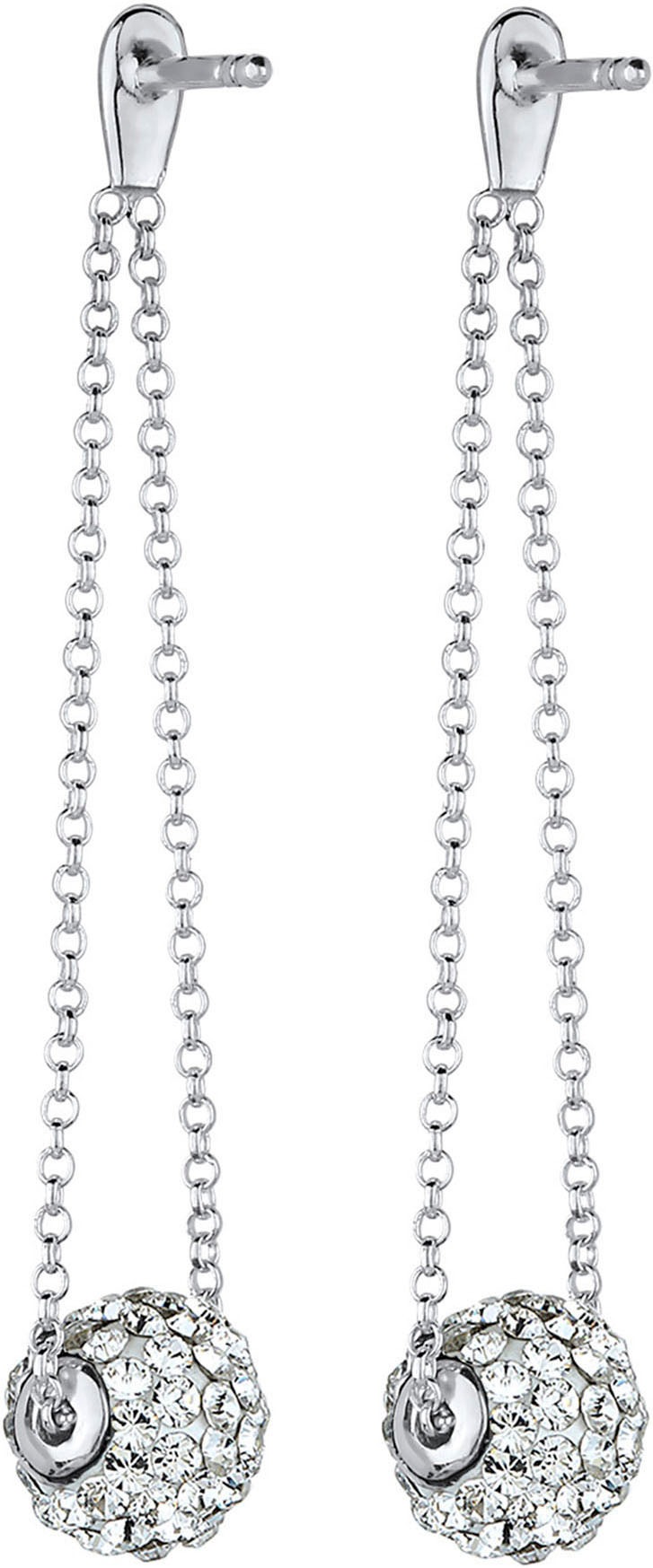Elli Paar Ohrhänger »Schmuck Geschenk Silber 925 Ohrringe, 0303361915«, mit Glasstein